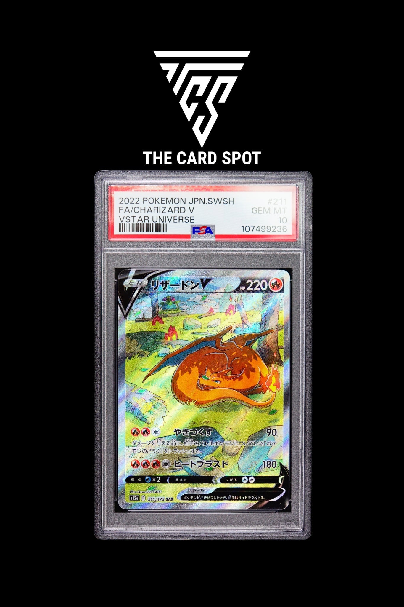 211/172 Charizard PSA 10 - Pokemon TCG - THE CARD SPOT PTY LTD.