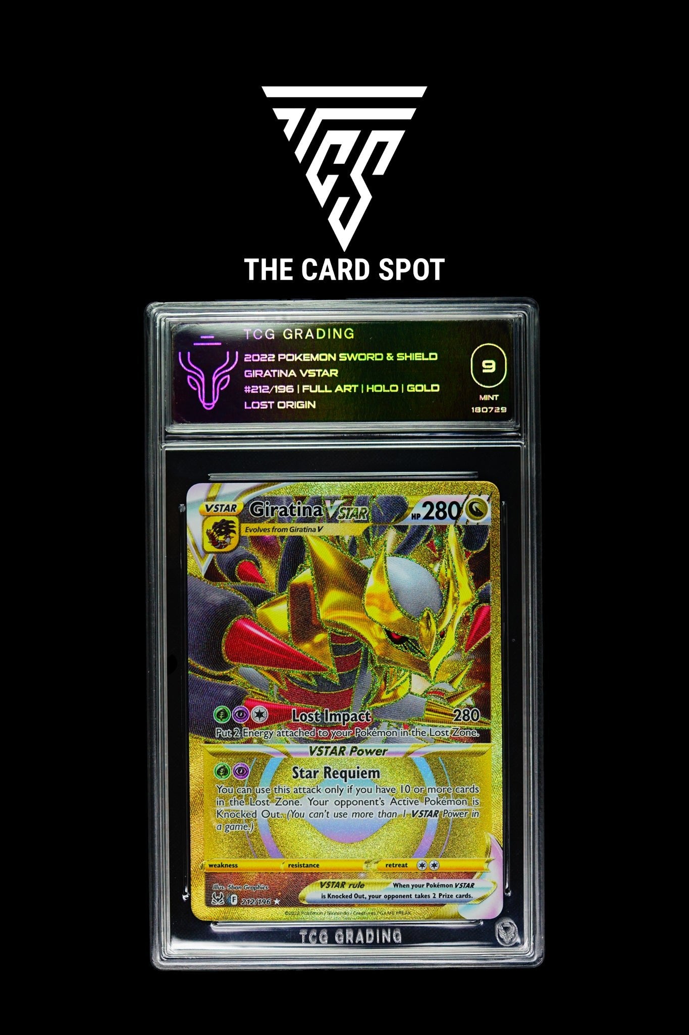 212/196 - Giratina GOLD VSTAR TCG 9 - Pokemon TCG - THE CARD SPOT PTY LTD.