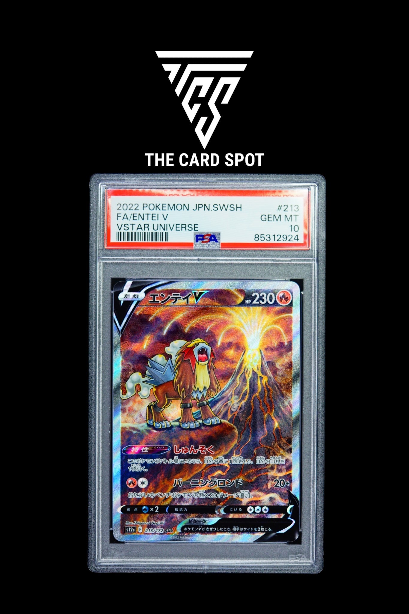 213/172 Entei V - 215/172 Suicune V - 218/172 Raikou V PSA 10 Sequential Set - Pokemon TCG - THE CARD SPOT PTY LTD.