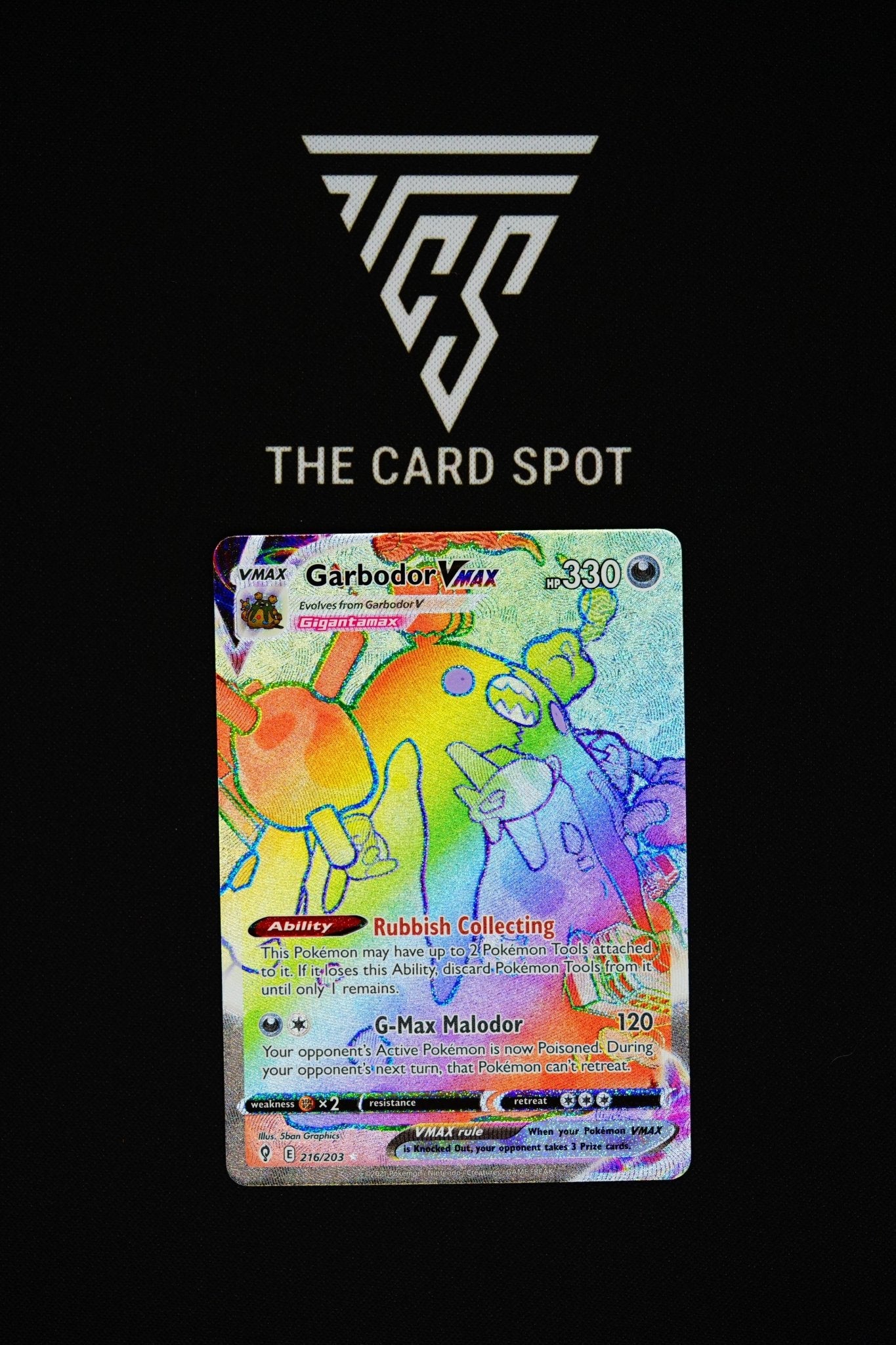 216/203 - Garbordor VMAX - Pokemon TCG - THE CARD SPOT PTY LTD.