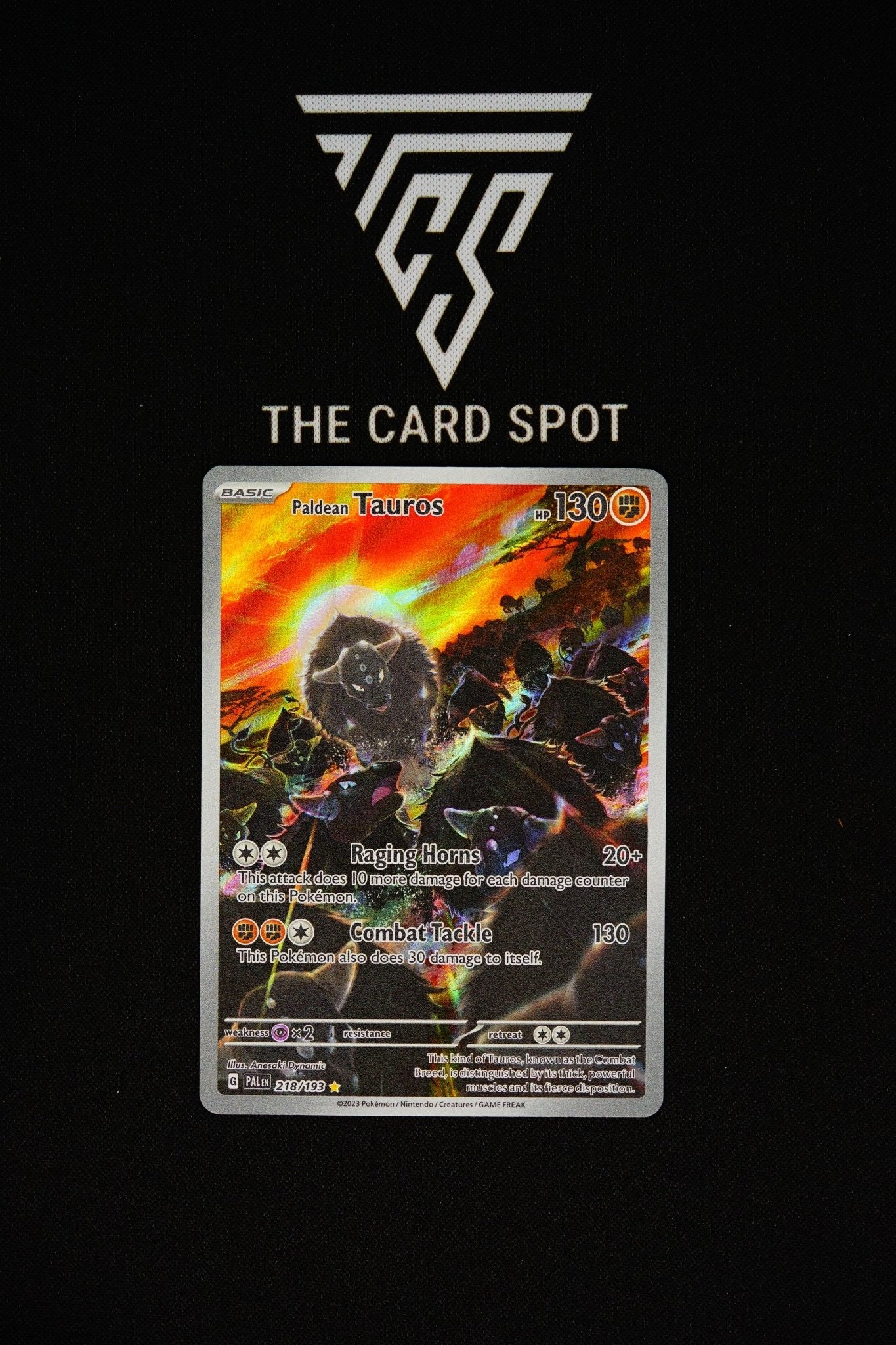 218/191 - Paldean Tauros - Pokemon TCG - THE CARD SPOT PTY LTD.