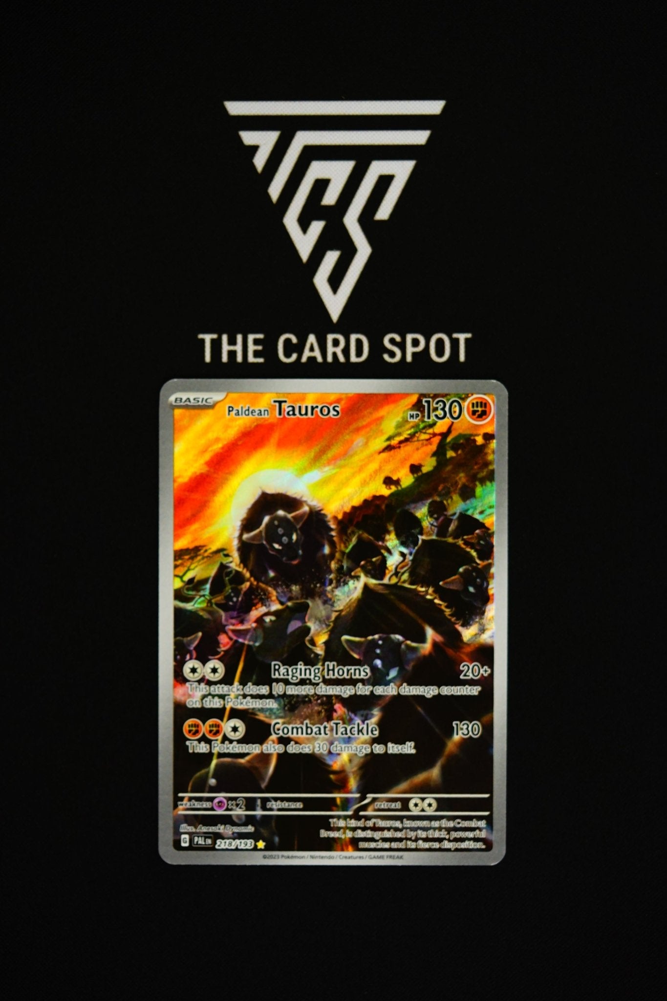 218/193 Paldean Tauros - Pokemon TCG - THE CARD SPOT PTY LTD.