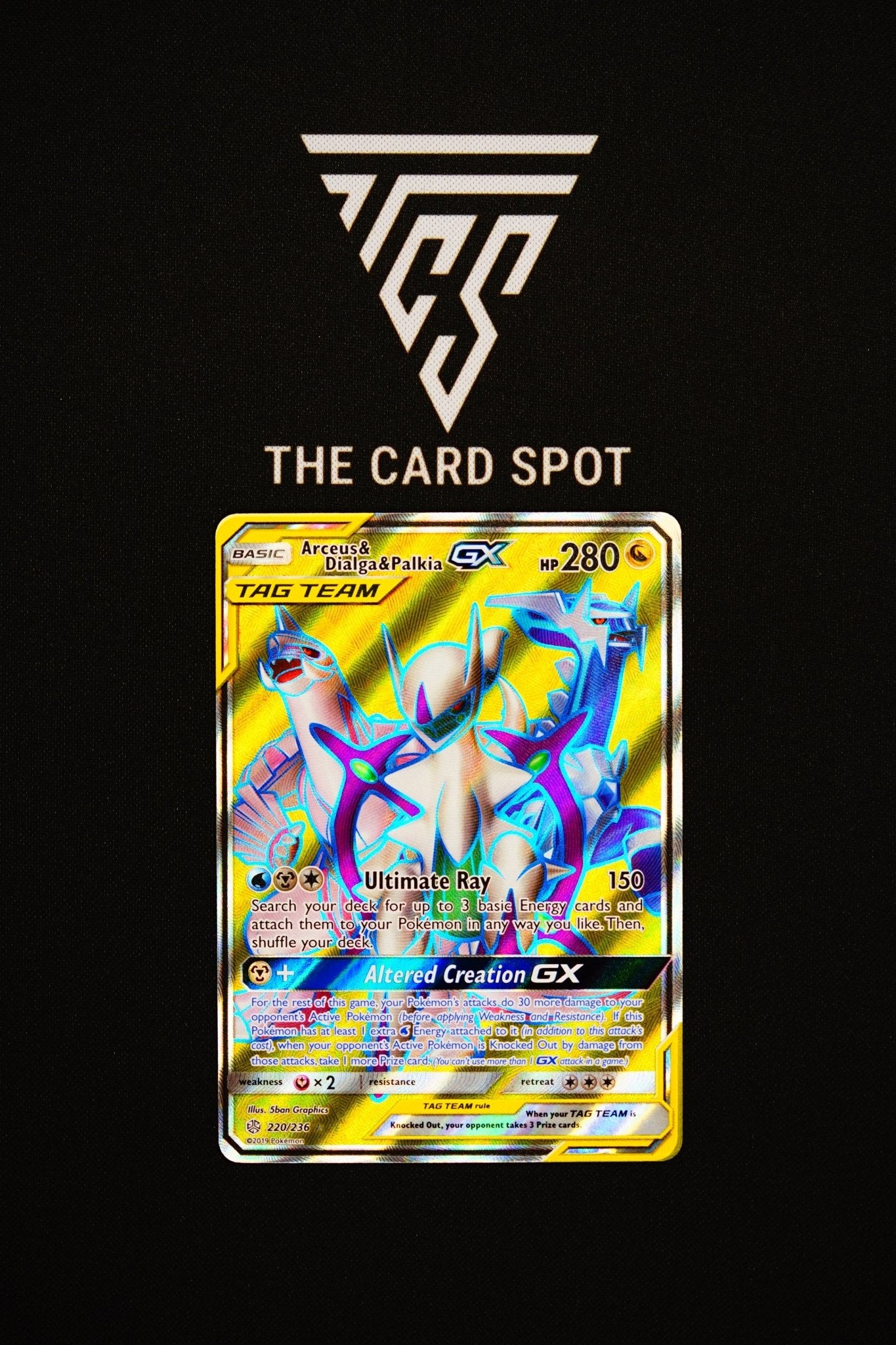220/236 Arceus & Dialga & Palkia Gx - Pokemon TCG - THE CARD SPOT PTY LTD.