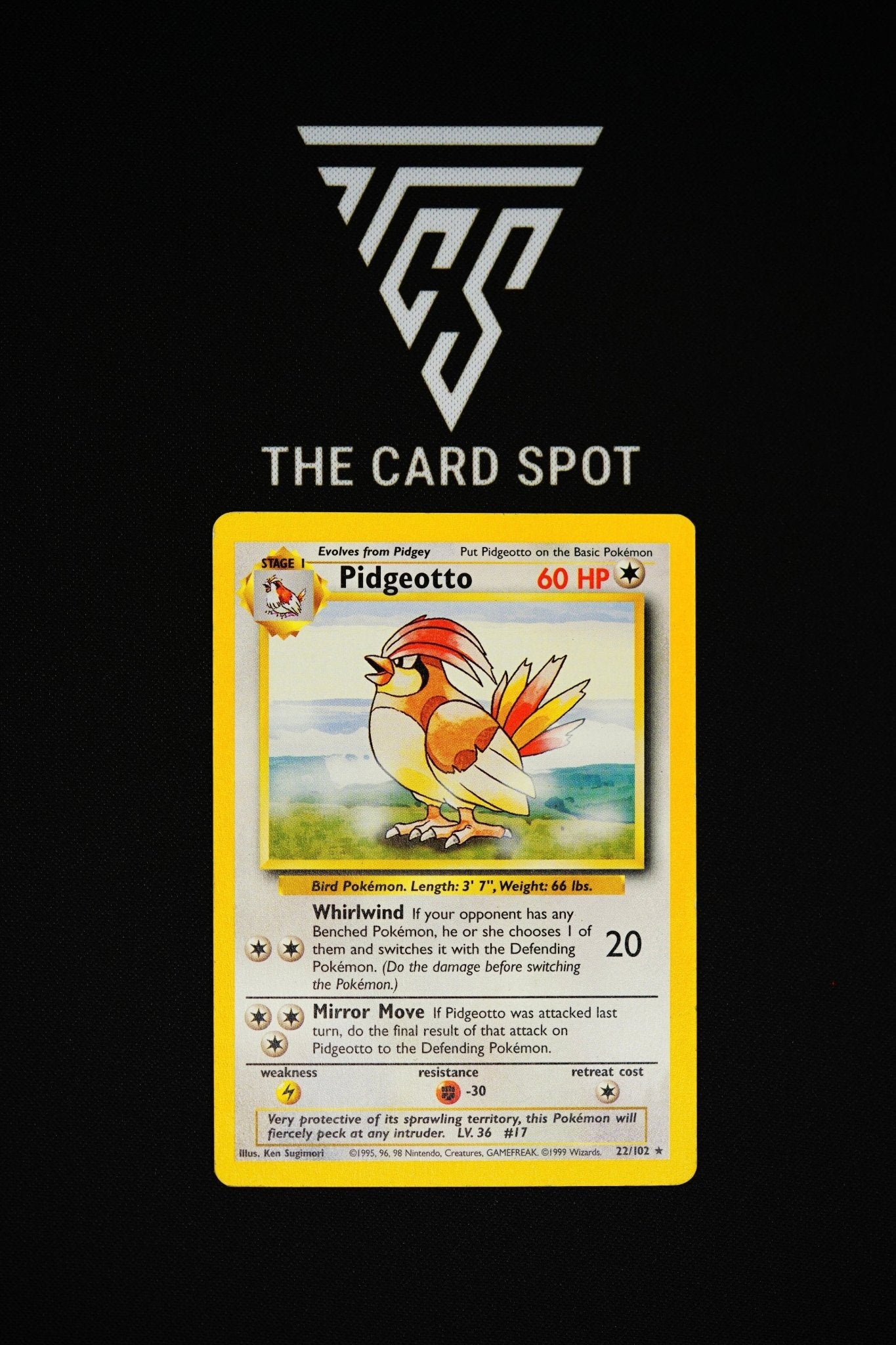 22/102 Pidgeotto Base Set - Pokemon - THE CARD SPOT PTY LTD.Pokemon Raw CardsPokémon