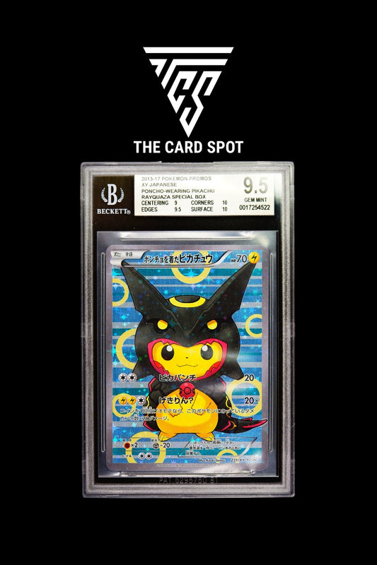 231/XY - P Black Rayquaza Poncho - Wearing Pikachu BGS 9.5 - Pokemon TCG - THE CARD SPOT PTY LTD.