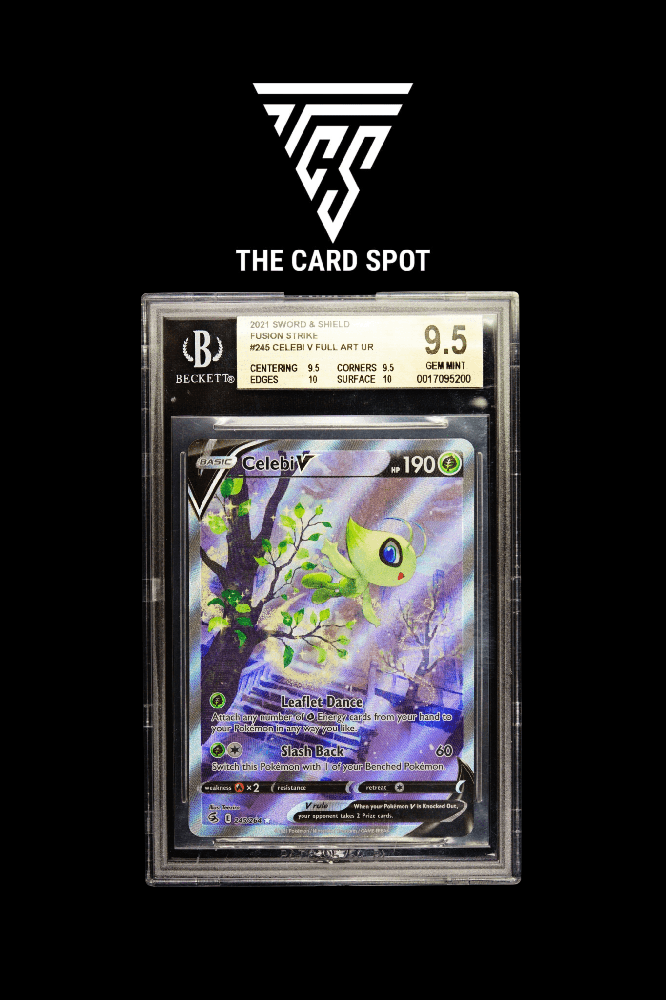 245/264 Celebi V BGS Gem Mint 9.5 - Pokemon TCG - THE CARD SPOT PTY LTD.