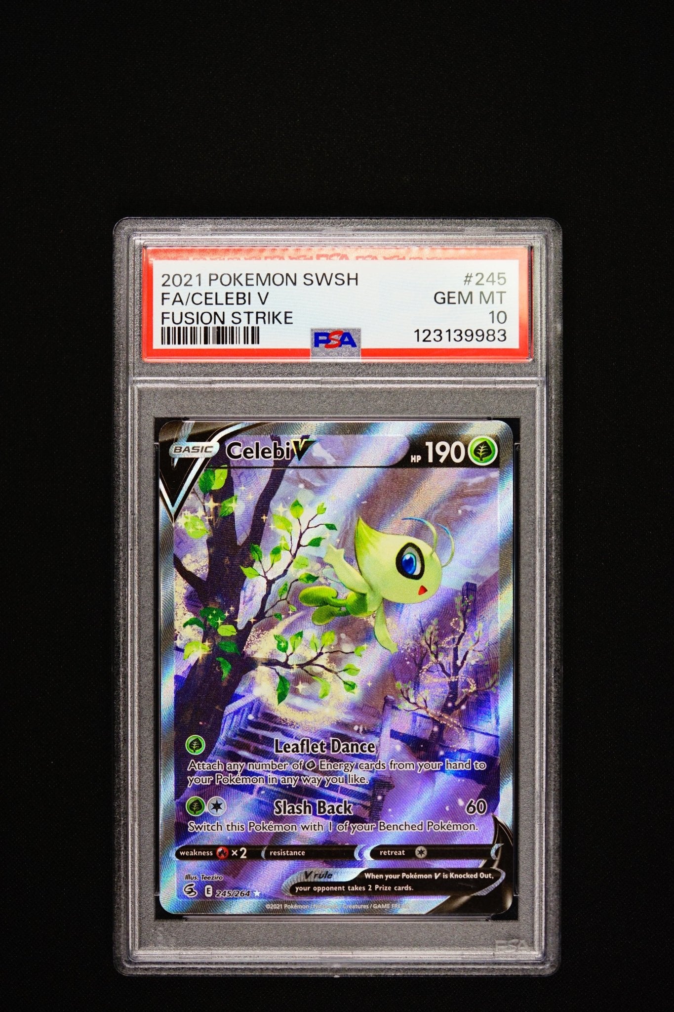 245/264 Celebi V PSA 10 - Pokemon TCG - THE CARD SPOT PTY LTD.