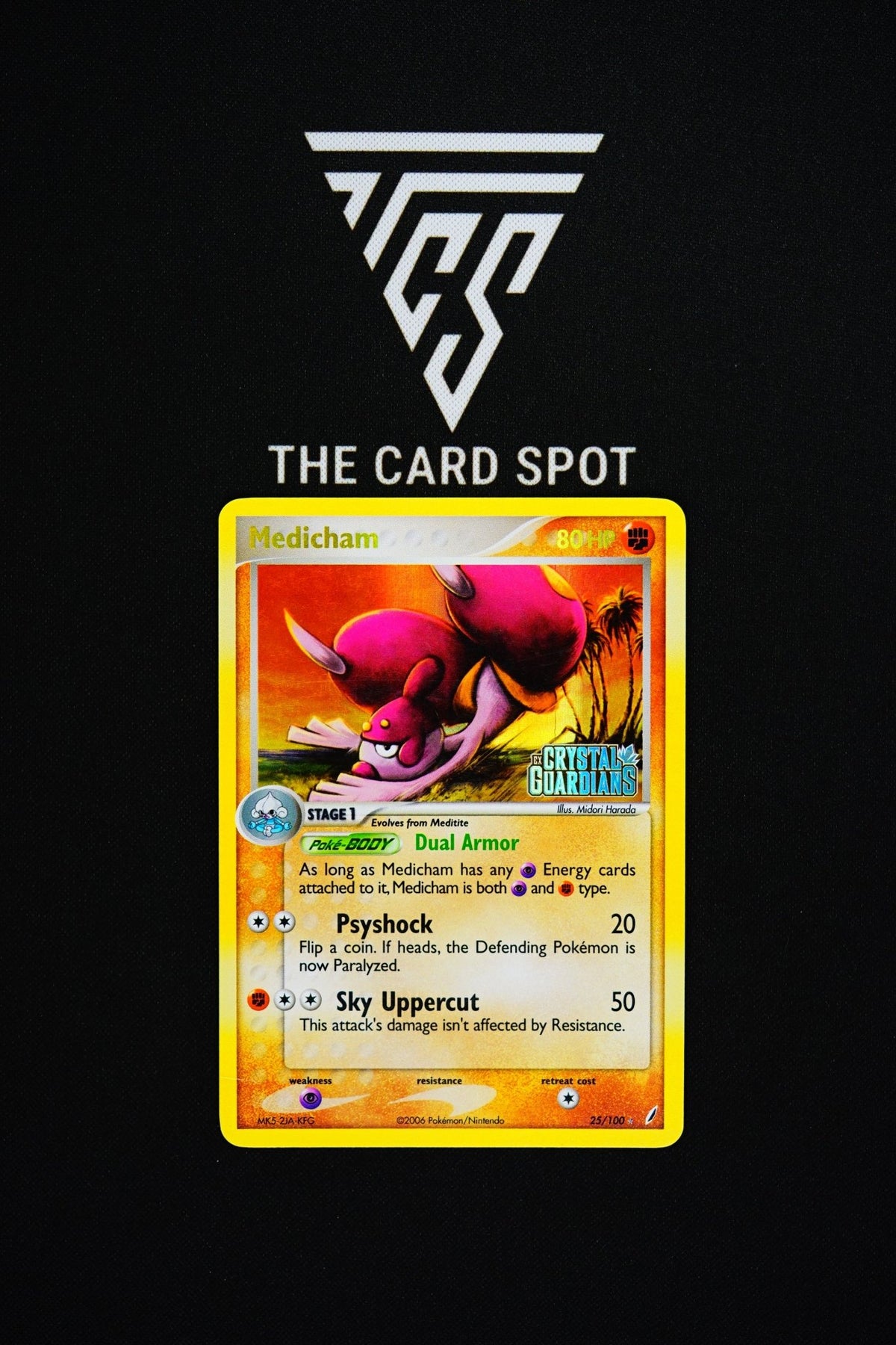25/100 Medicham CG Stamp - Pokemon TCG - THE CARD SPOT PTY LTD.