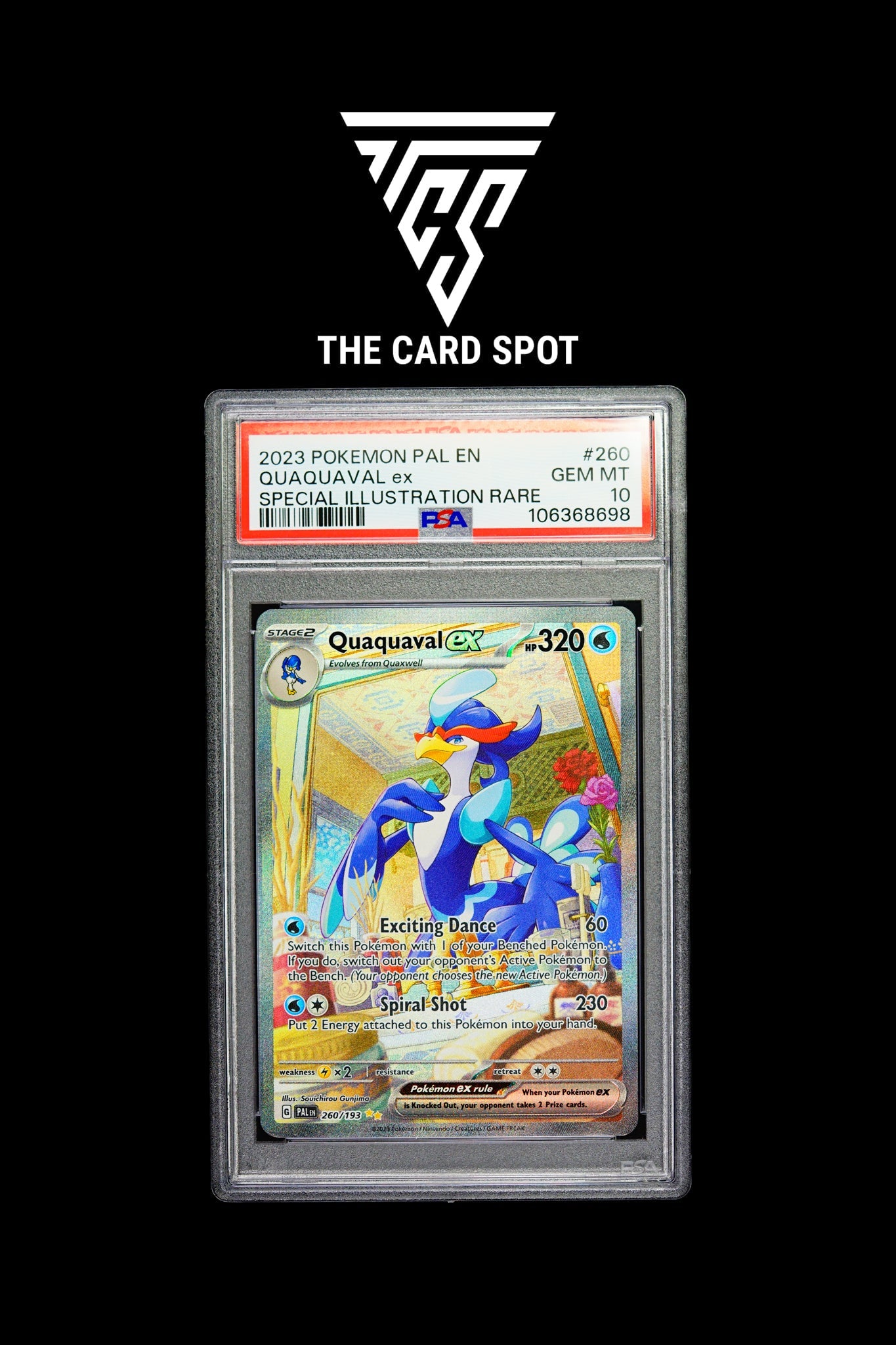 260/193 - Quaquaval PSA 10 - Pokemon TCG - THE CARD SPOT PTY LTD.
