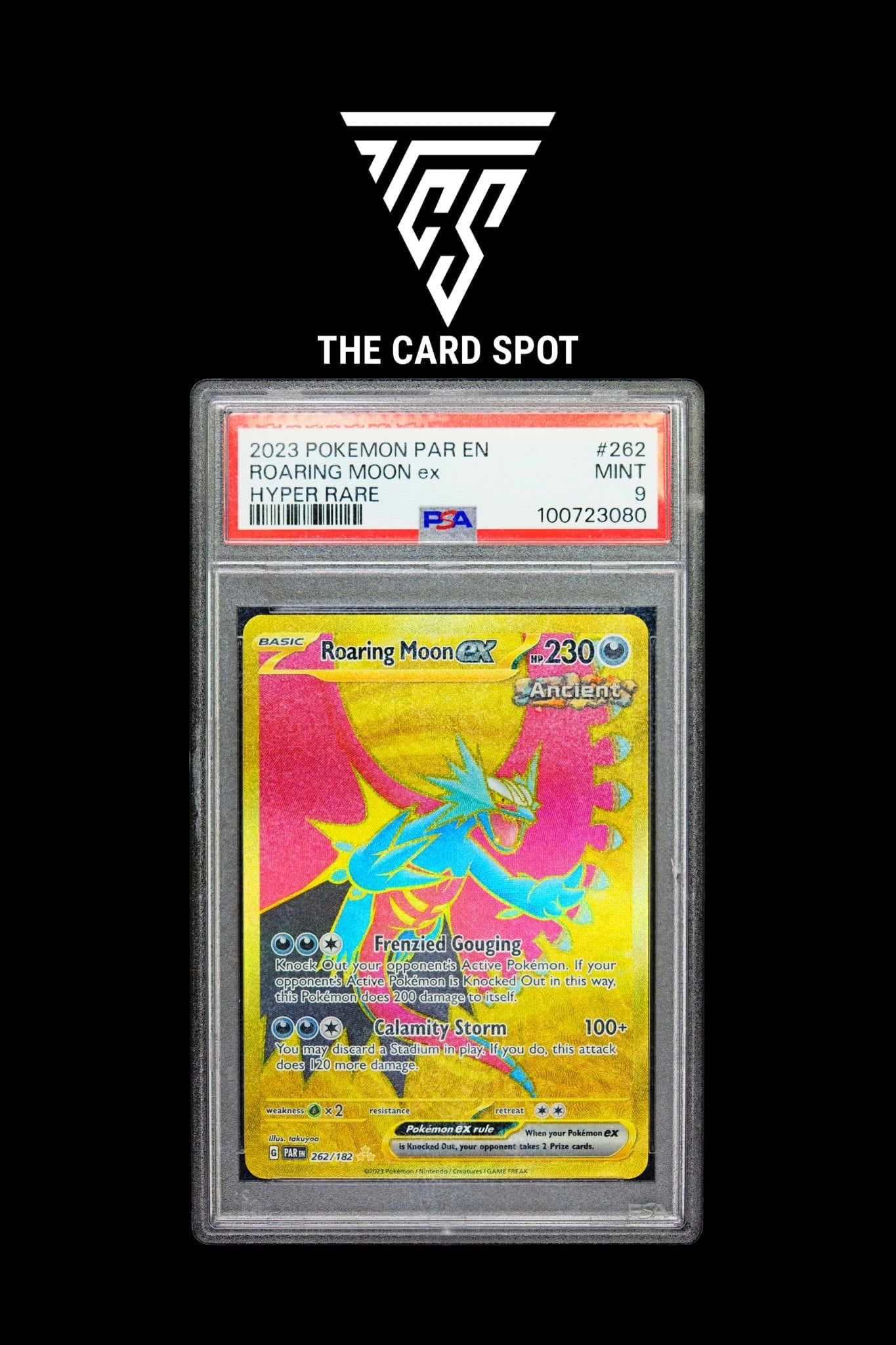 262/182 Roaring Moon Ex PSA 9 - Pokemon TCG - THE CARD SPOT PTY LTD.
