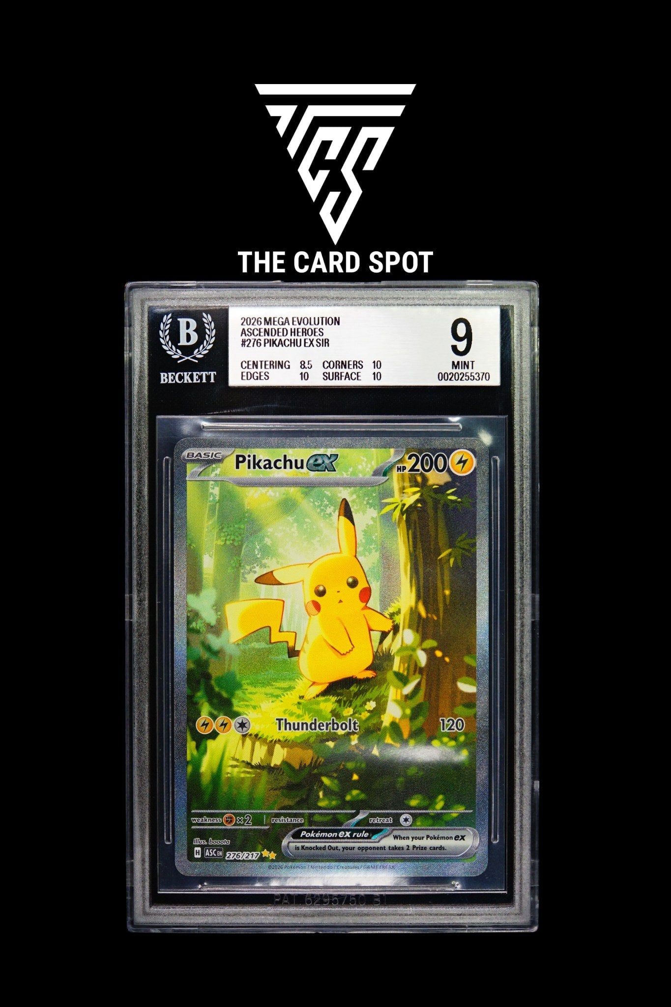 276/217 Pikachu EX BGS 9 - Pokemon TCG - THE CARD SPOT PTY LTD.