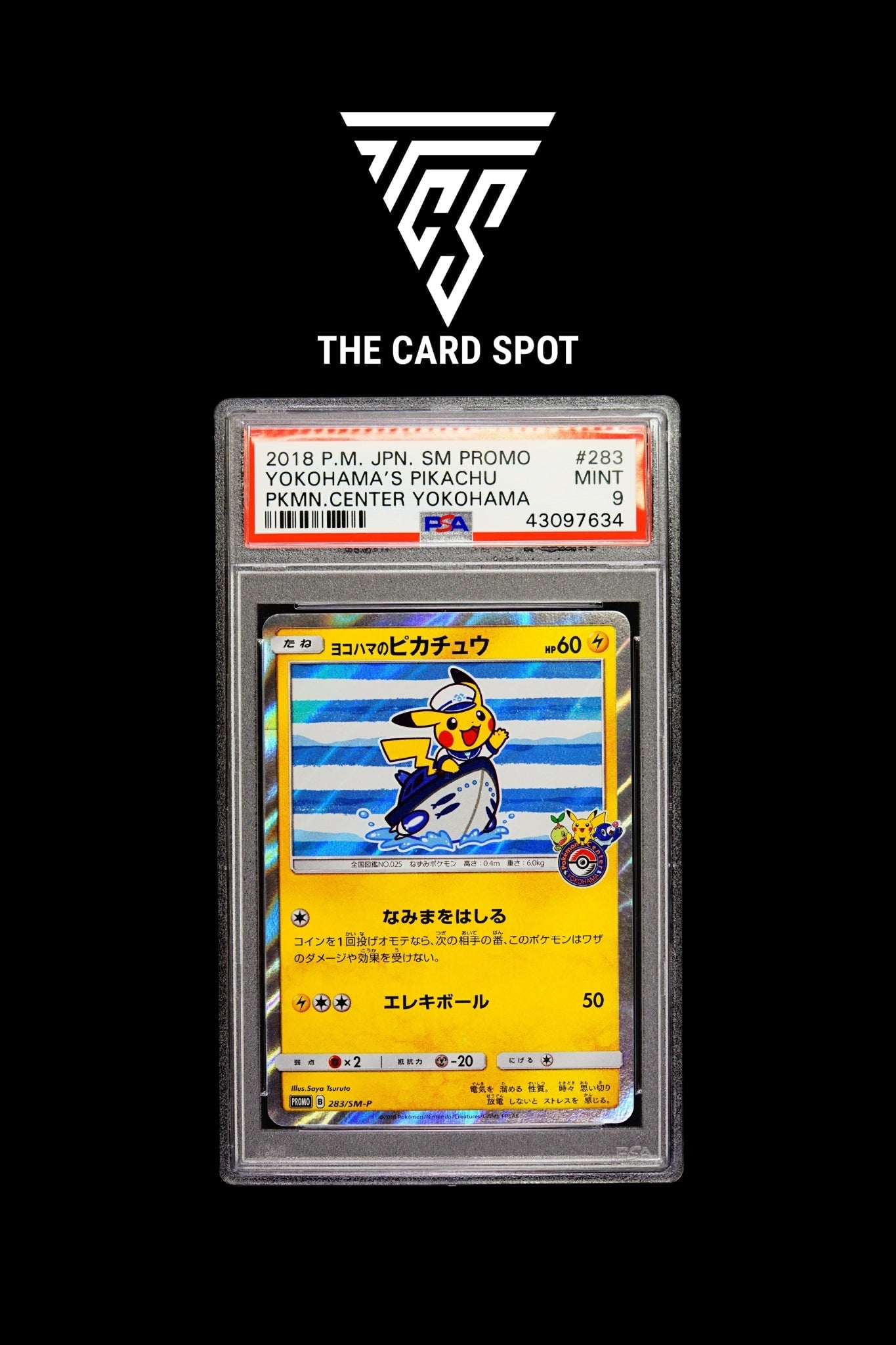 283/SM - P Yokohama's Pikachu PSA 9 - Pokemon TCG - THE CARD SPOT PTY LTD.