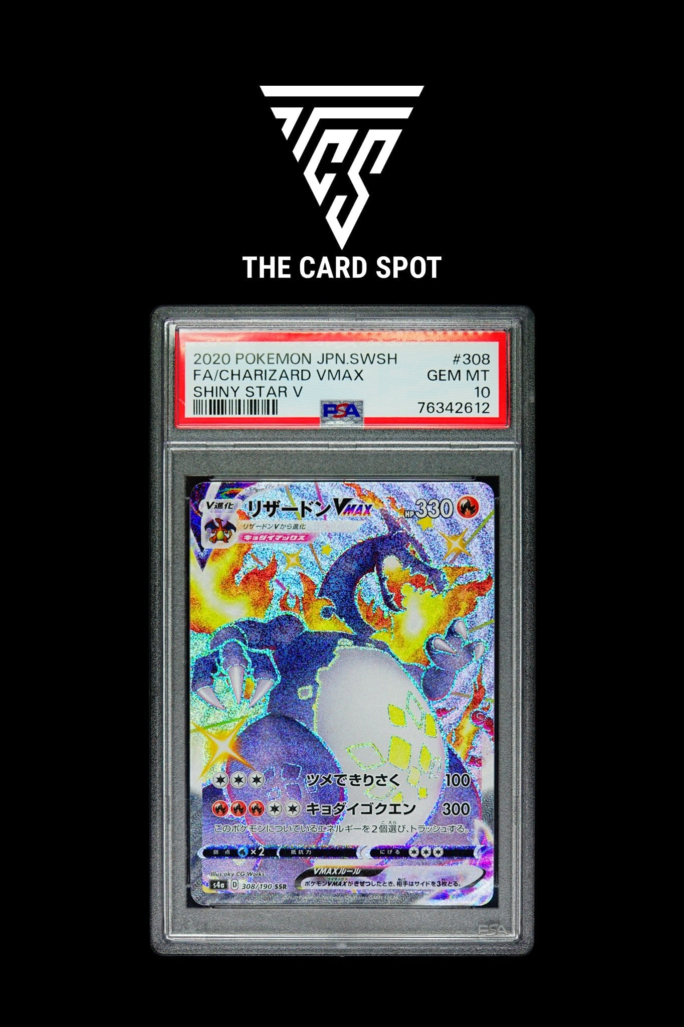 308/190 - Charizard VMAX PSA 10 - Pokemon TCG - THE CARD SPOT PTY LTD.