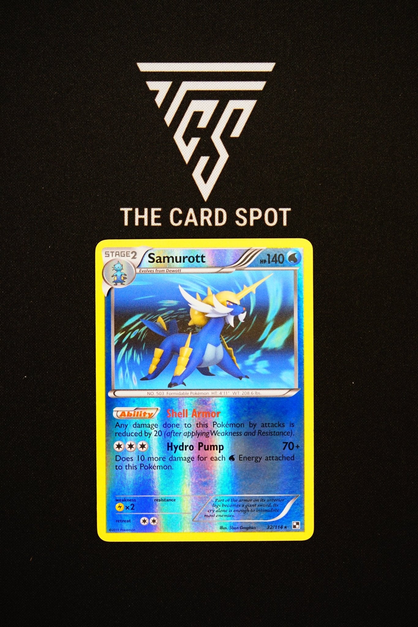 32/114 - Samurott Reverse Holo - Pokemon TCG - THE CARD SPOT PTY LTD.
