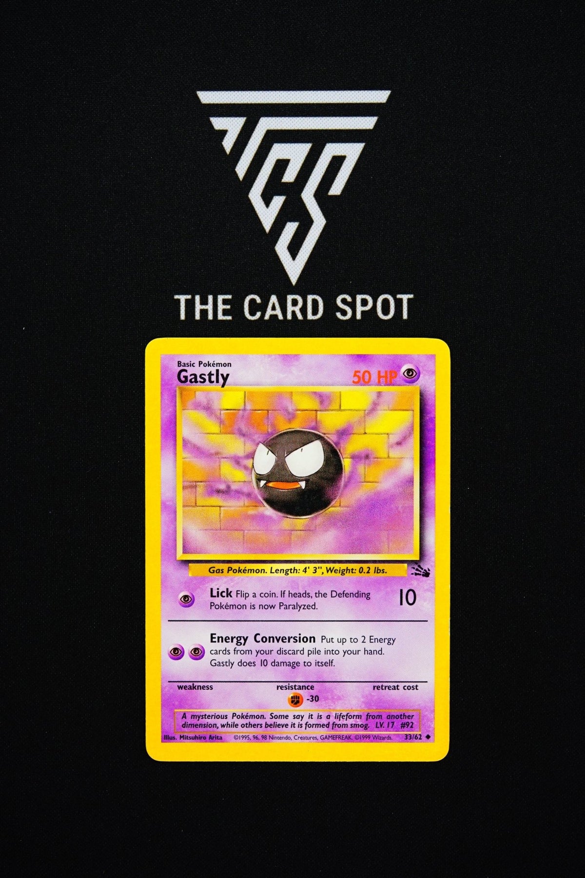 33/62 Gastly [MP] - Pokemon TCG - THE CARD SPOT PTY LTD.