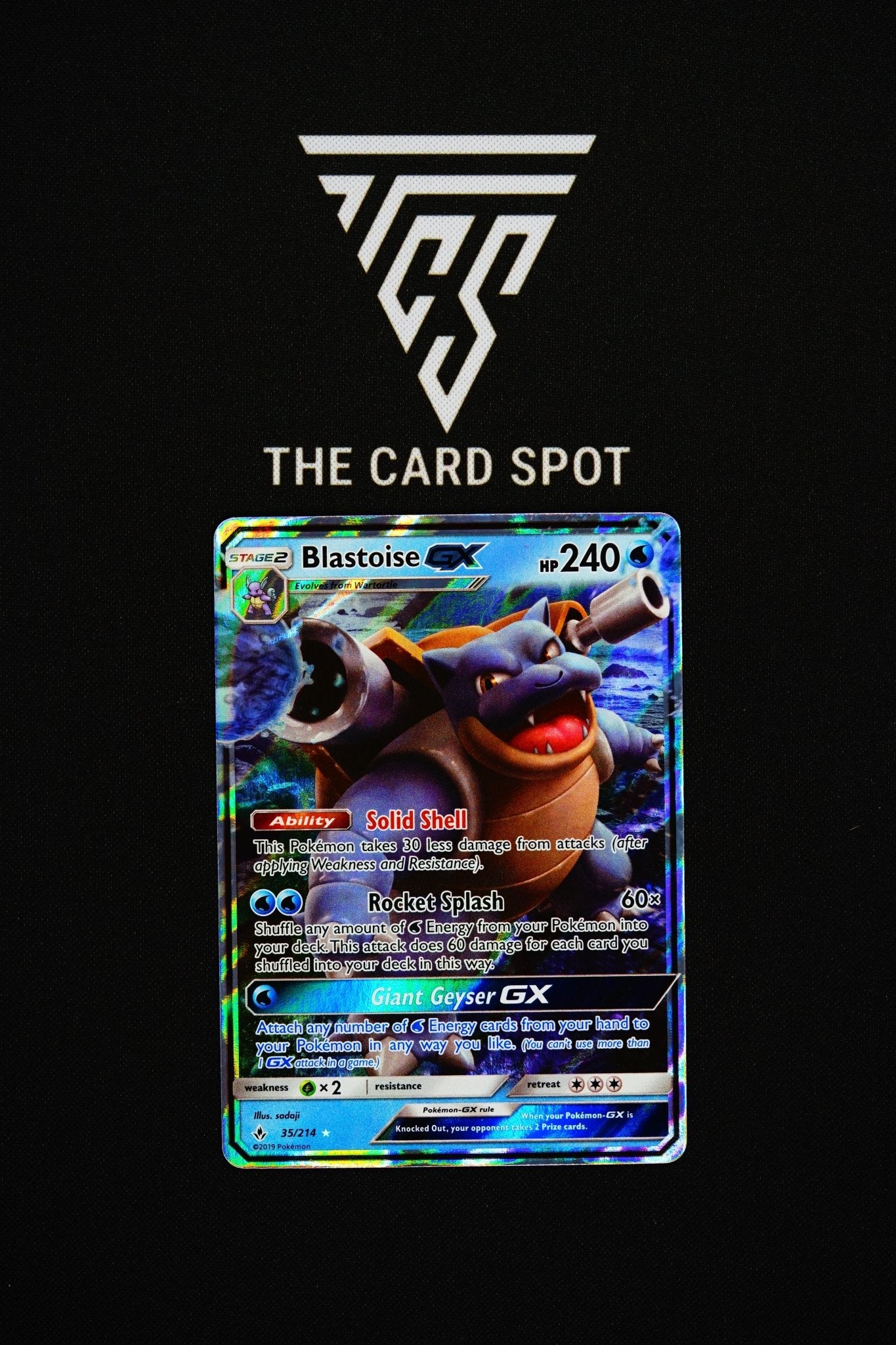 35/214 Blastoise GX - Pokemon TCG - THE CARD SPOT PTY LTD.