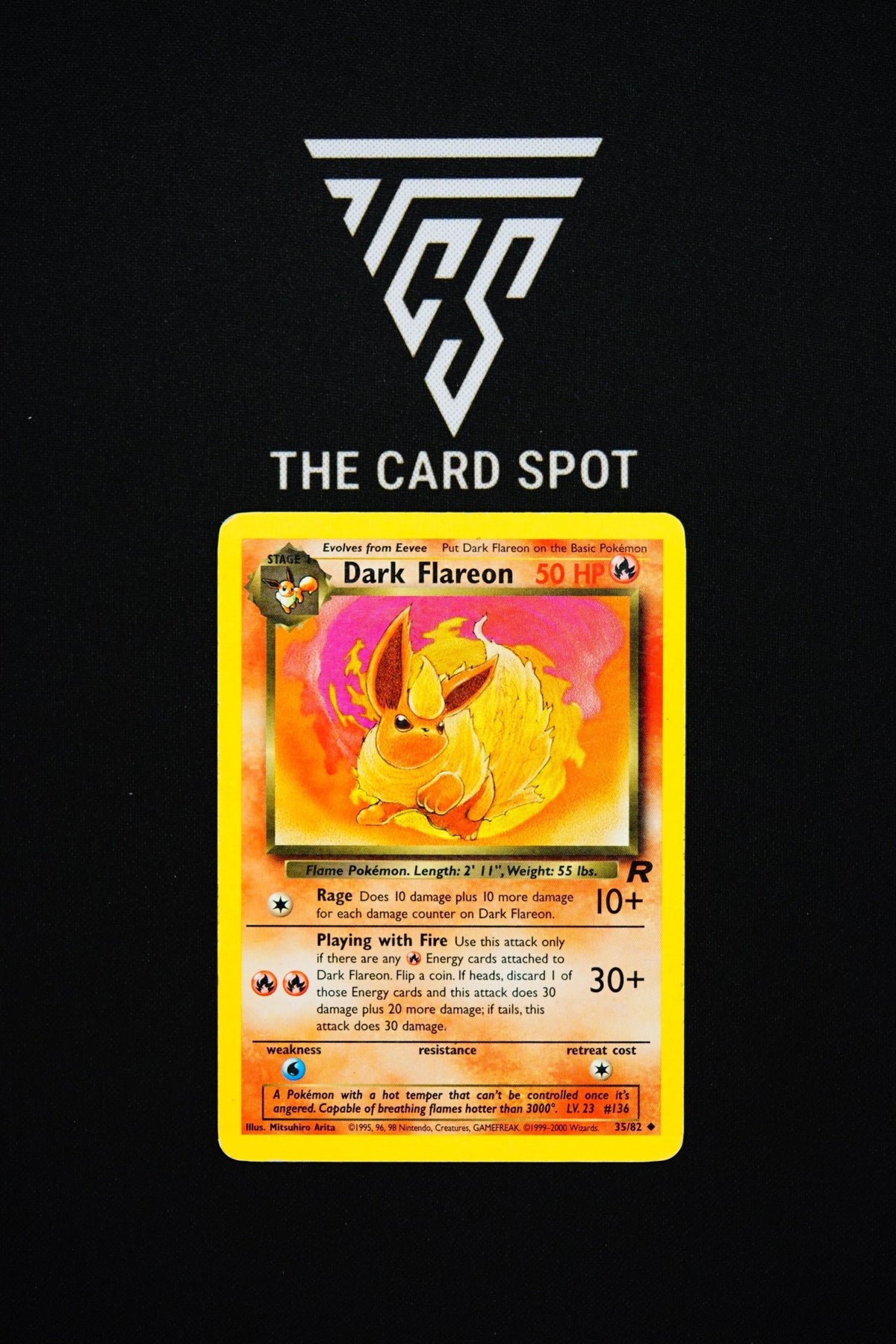 35/82 Dark Flareon [MP] - Pokemon TCG - THE CARD SPOT PTY LTD.