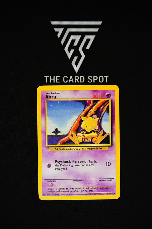 43/102 Abra Base Set - Pokemon - THE CARD SPOT PTY LTD.