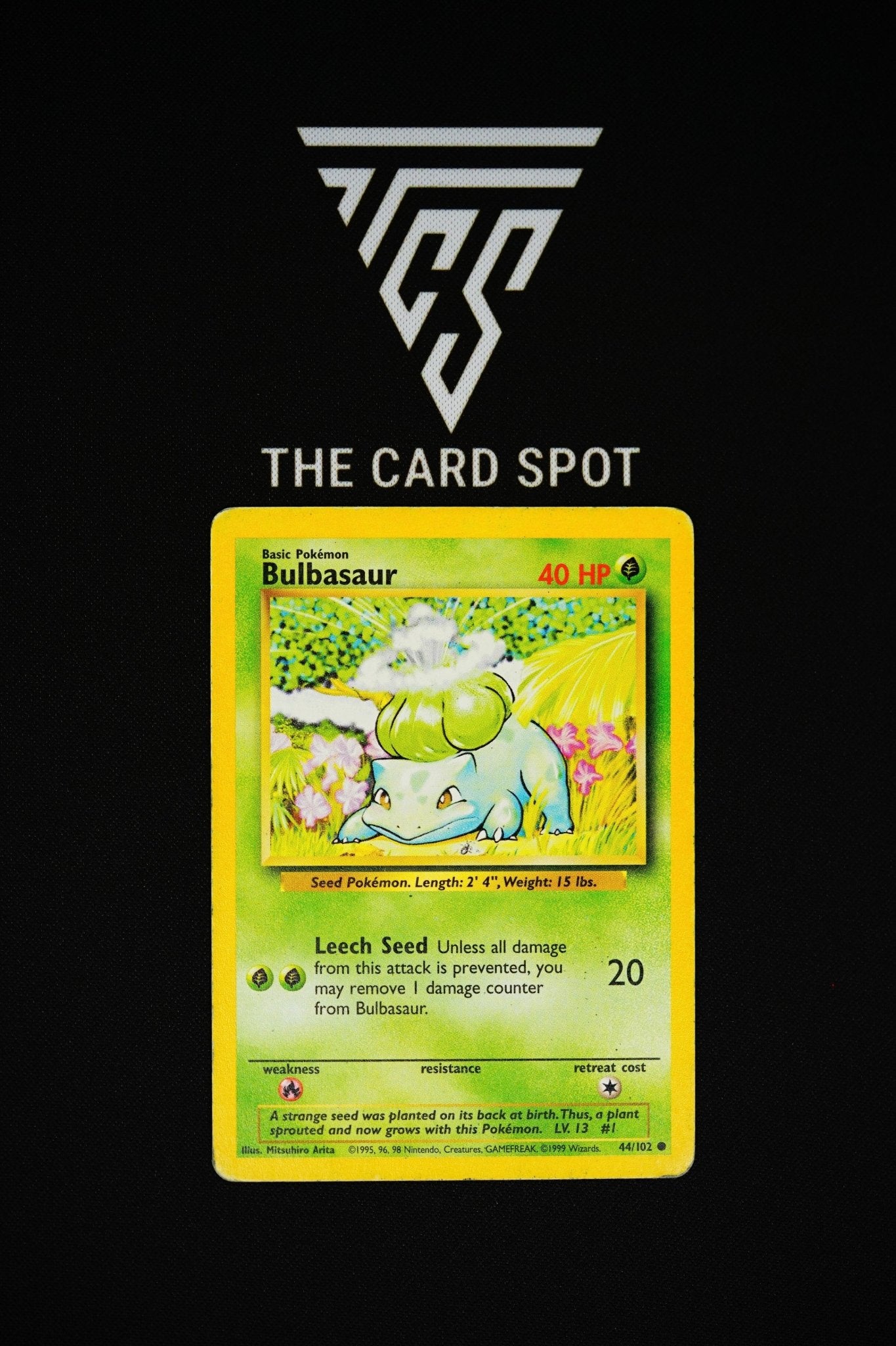 44/102 Bulbasaur Base Set - Pokemon - THE CARD SPOT PTY LTD.Pokemon Raw CardsPokémon