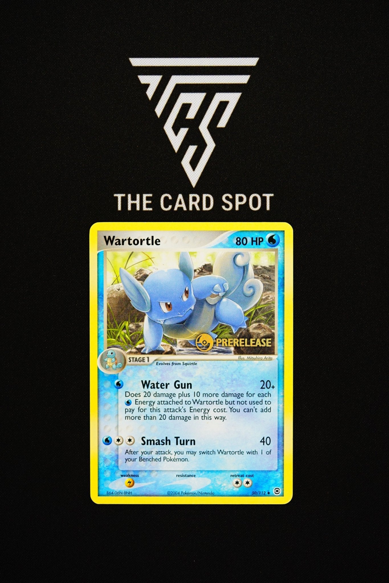 50/112 Wartortle Prerelease - Pokemon TCG - THE CARD SPOT PTY LTD.