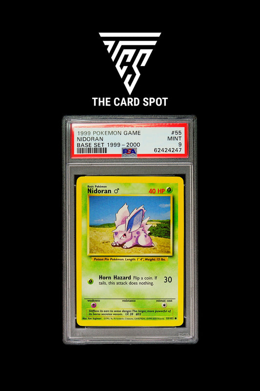 55/102 Nidoran PSA 9 - Pokemon TCG - THE CARD SPOT PTY LTD.