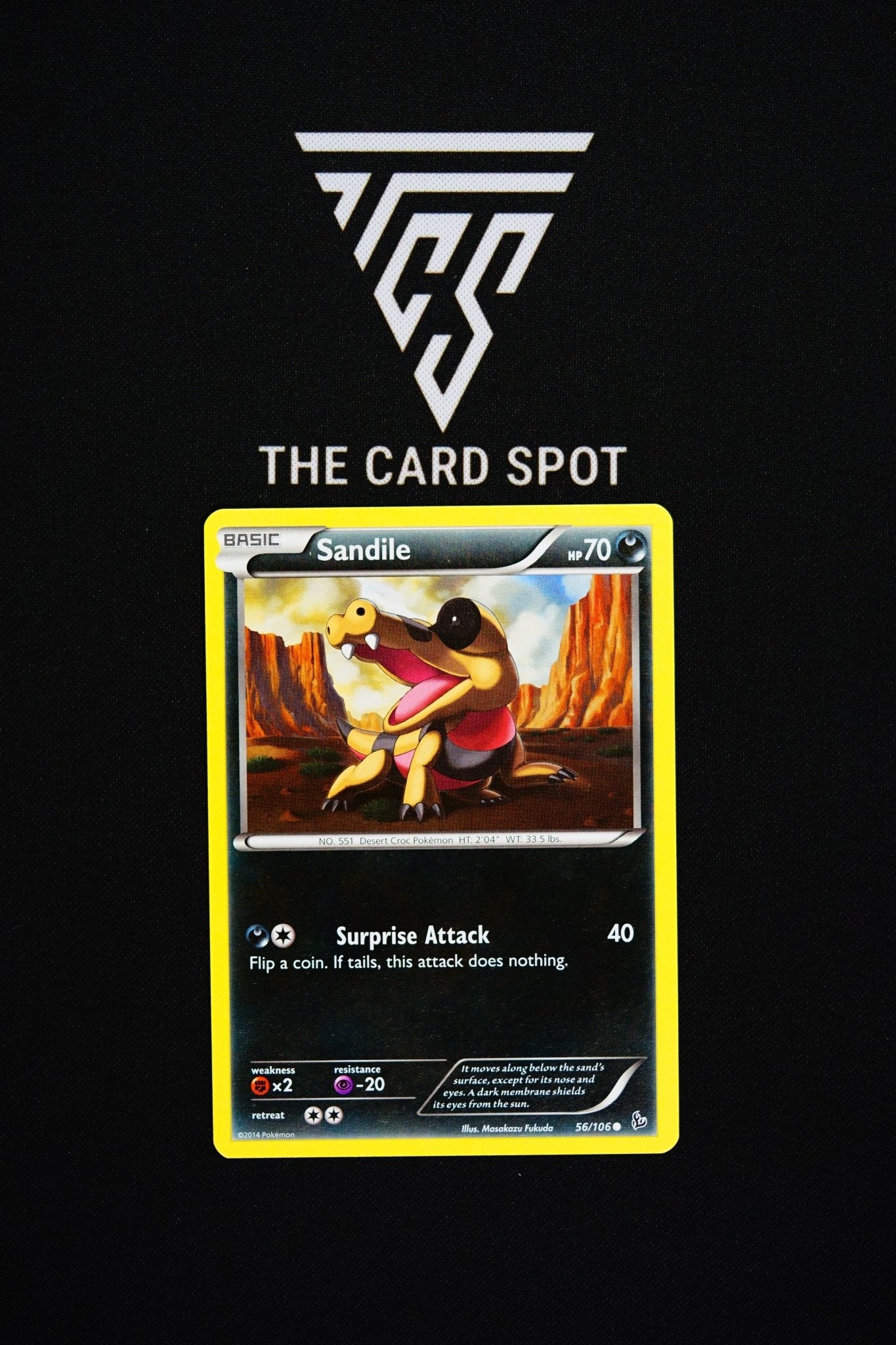 56/106 Sandile - Pokemon TCG - THE CARD SPOT PTY LTD.
