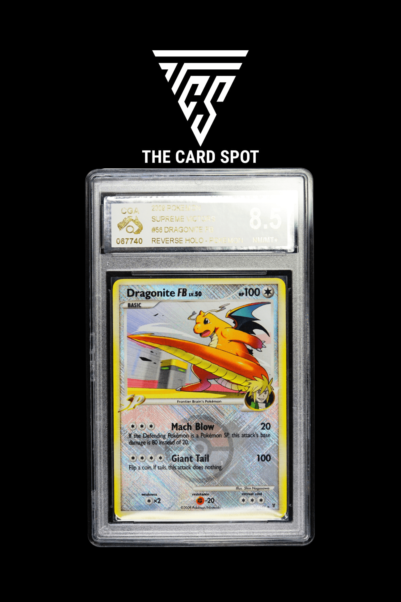 56/147 Dragonite FB CGA 8.5 - Pokemon TCG - THE CARD SPOT PTY LTD.