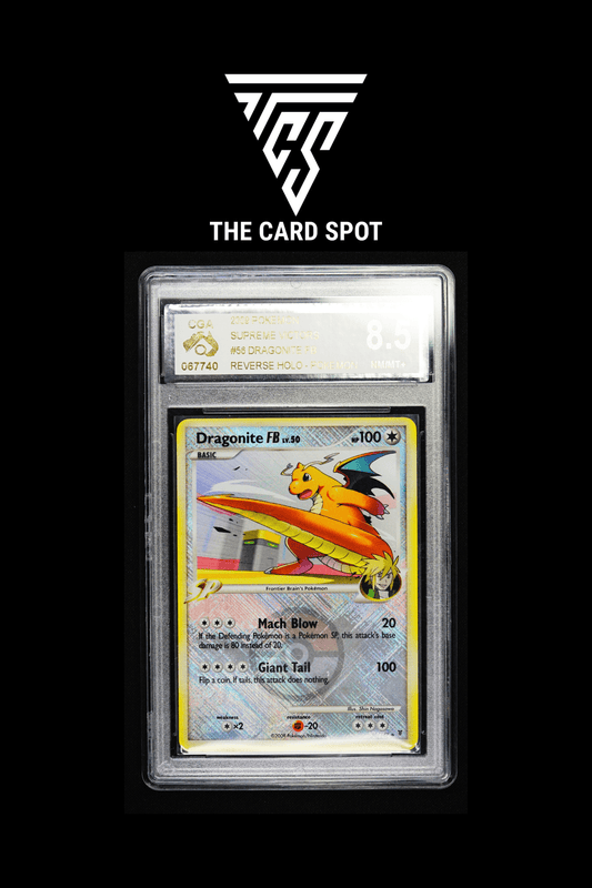 56/147 Dragonite FB CGA 8.5 - Pokemon TCG - THE CARD SPOT PTY LTD.