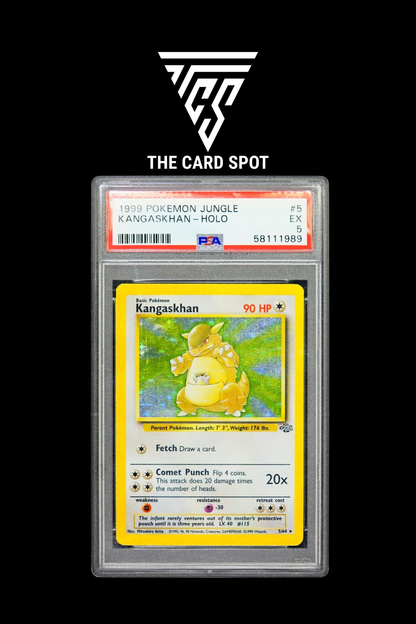 5/64 Kangaskhan Holo PSA 8 - Pokemon TCG - THE CARD SPOT PTY LTD.