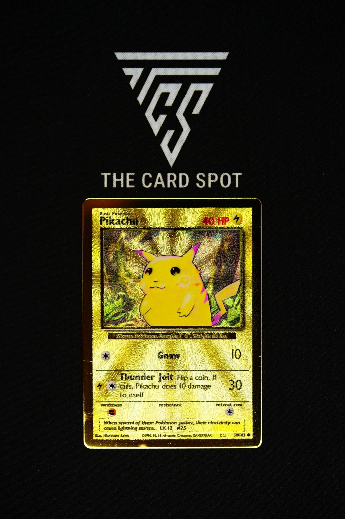 58/102 - UPC Pikachu Metal - Pokemon TCG - THE CARD SPOT PTY LTD.