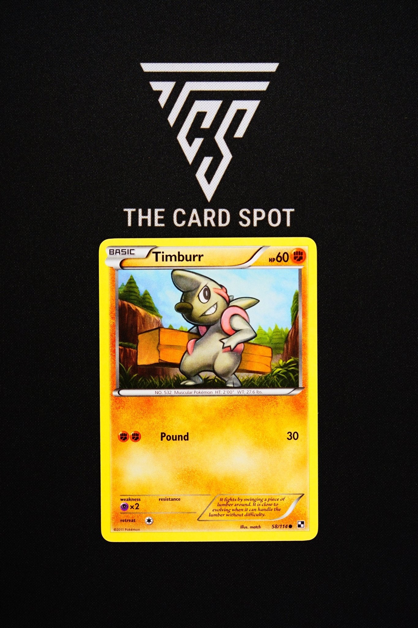 58/114 Timburr - Pokemon TCG - THE CARD SPOT PTY LTD.
