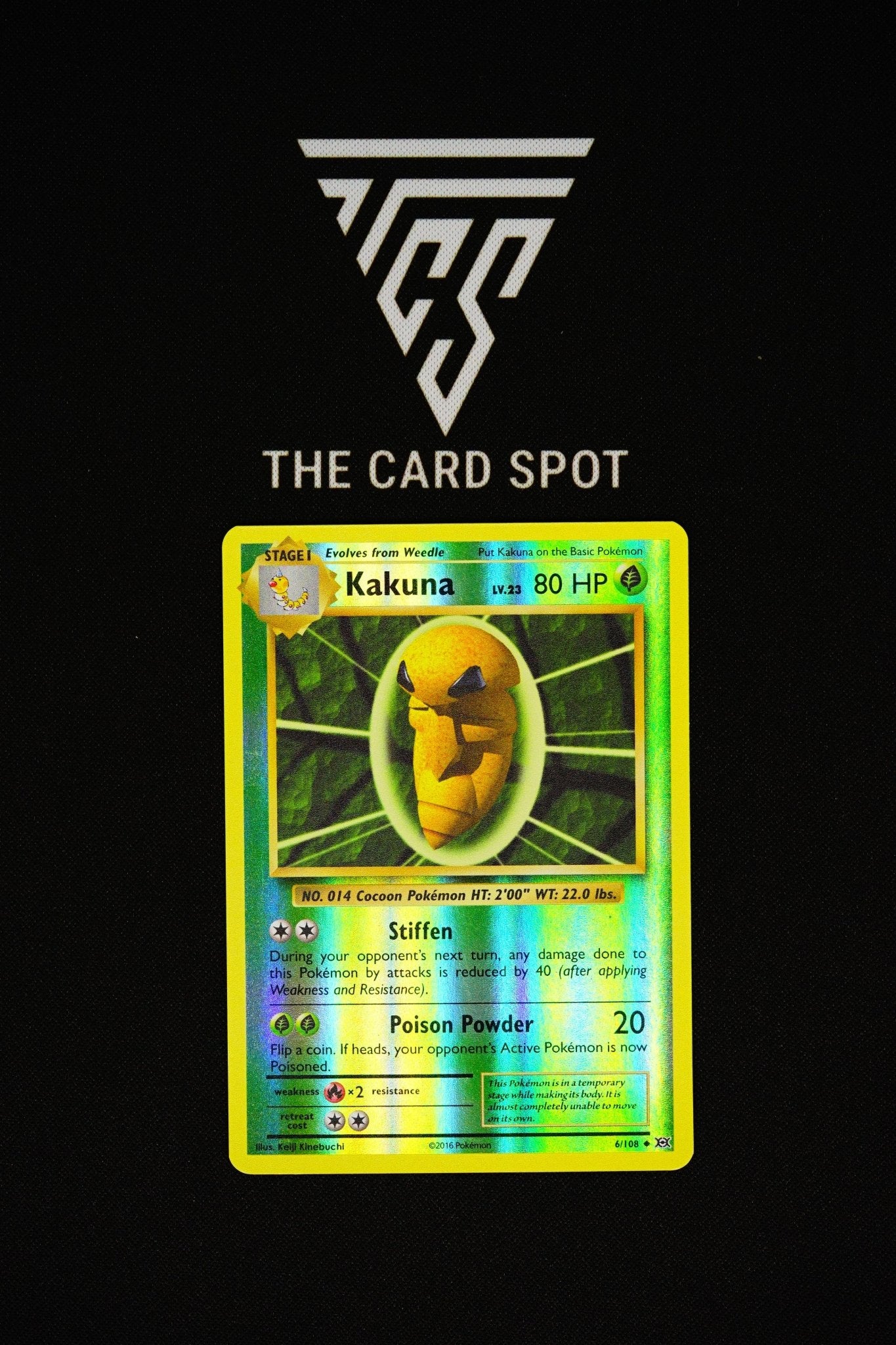 6/108 - Kakuna (Rev Holo) - Pokemon TCG - THE CARD SPOT PTY LTD.