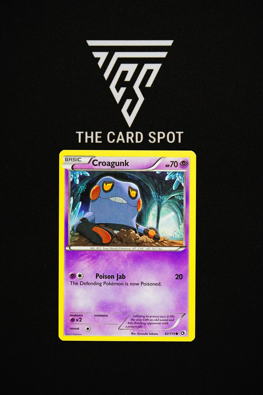 62/113 Croagunk - Pokemon TCG - THE CARD SPOT PTY LTD.