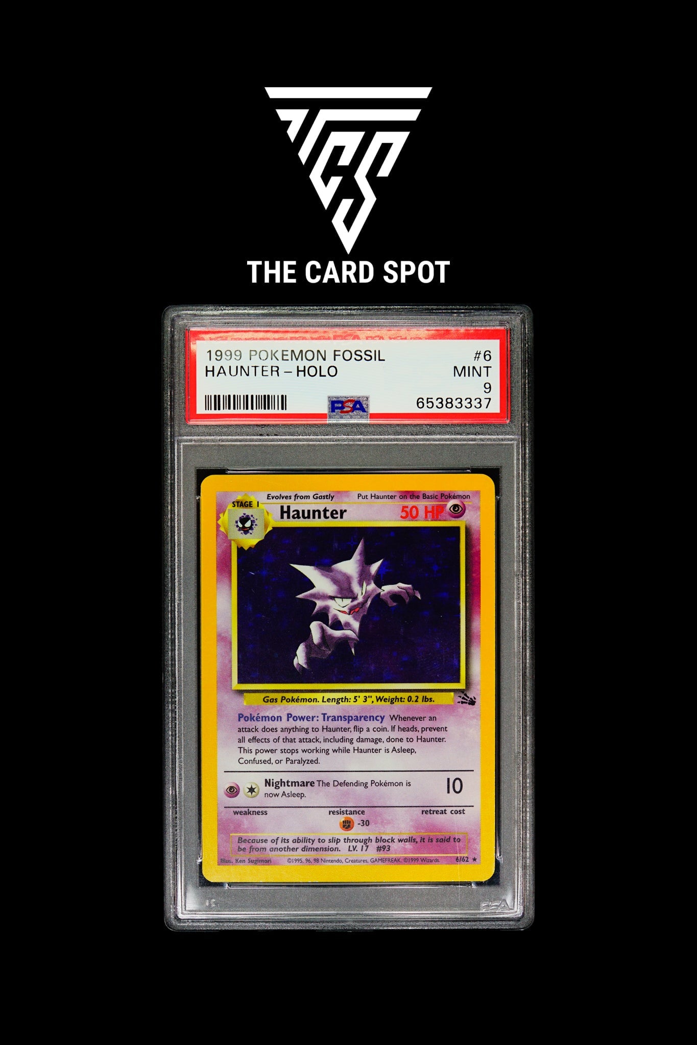 6/62 Haunter PSA 9 - Pokemon TCG - THE CARD SPOT PTY LTD.
