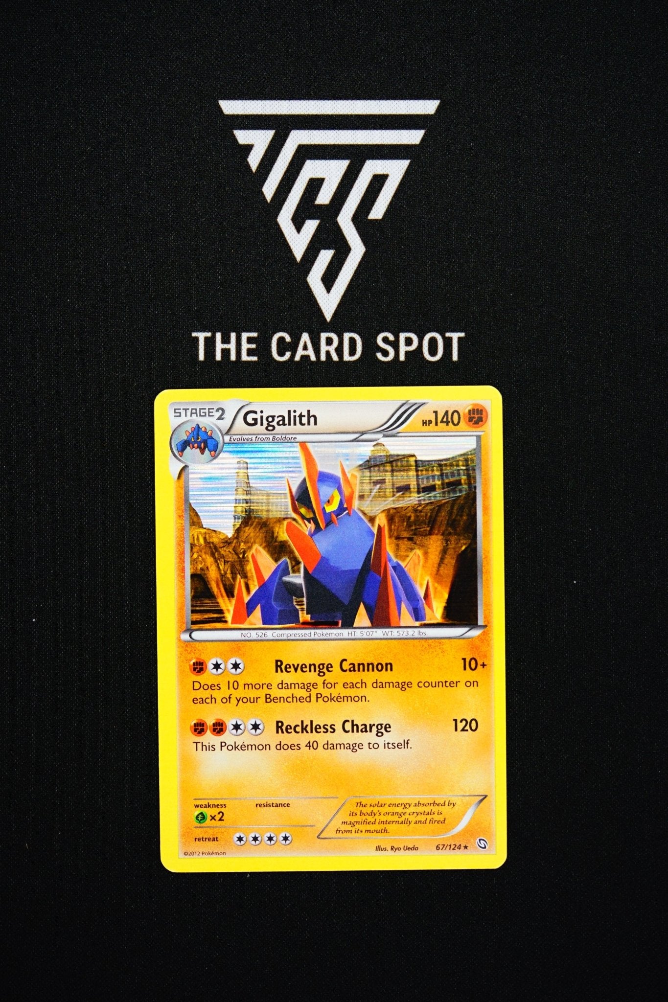 67/124 - Gigalith Holo - Pokemon TCG - THE CARD SPOT PTY LTD.
