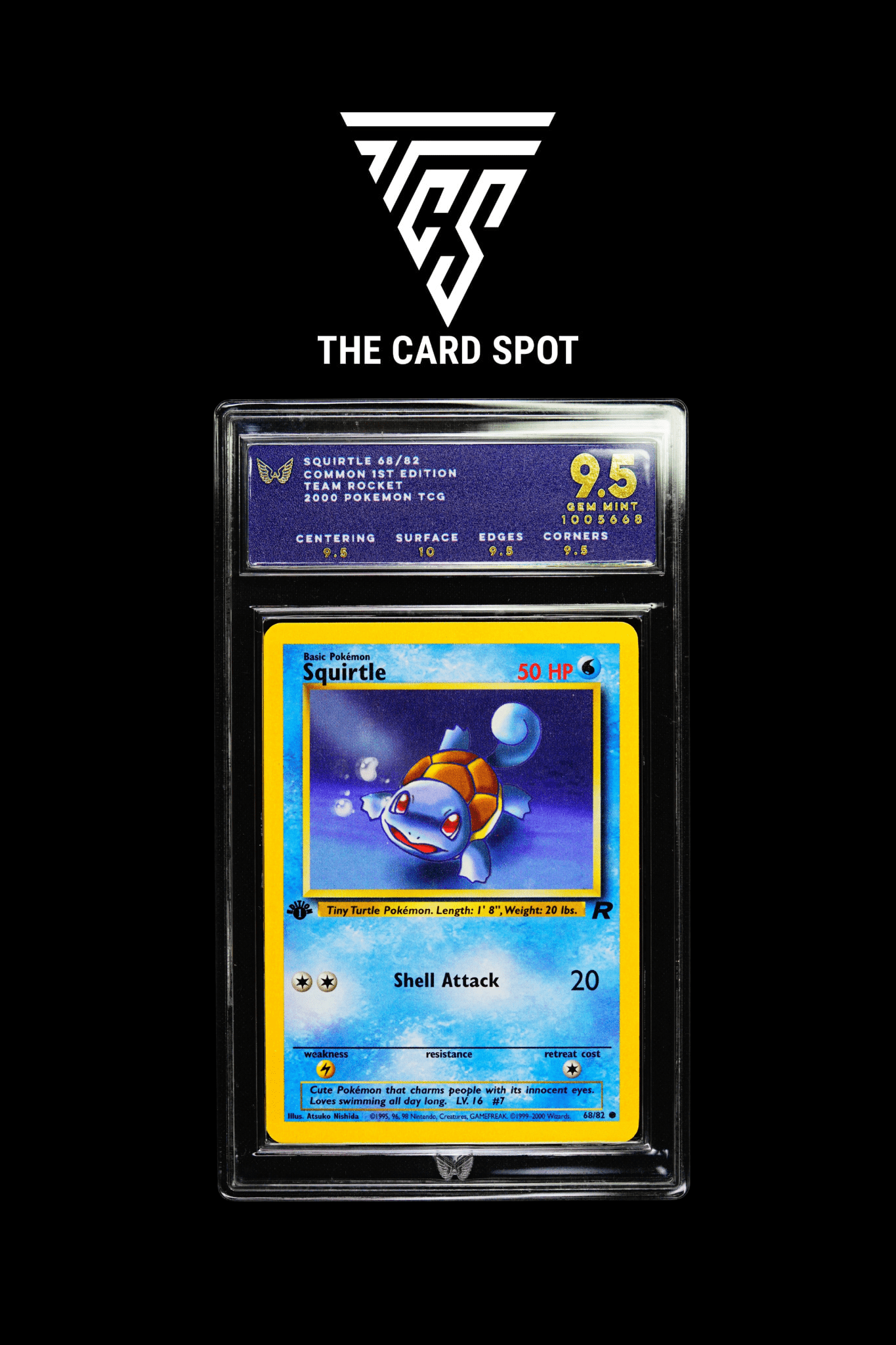 68/82 Squirtle ARK 9.5 - Pokemon TCG - THE CARD SPOT PTY LTD.