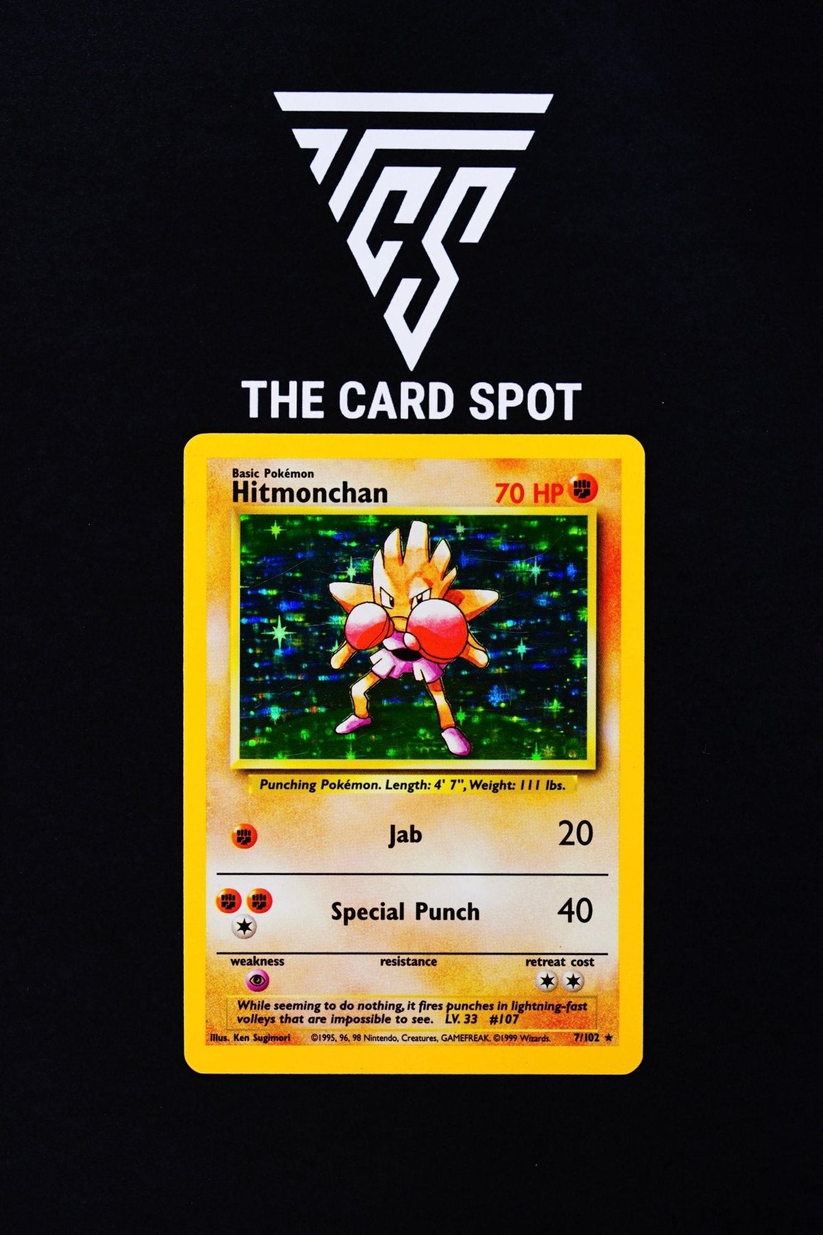 7/102 Hitmonchan Holo - Pokemon TCG - THE CARD SPOT PTY LTD.