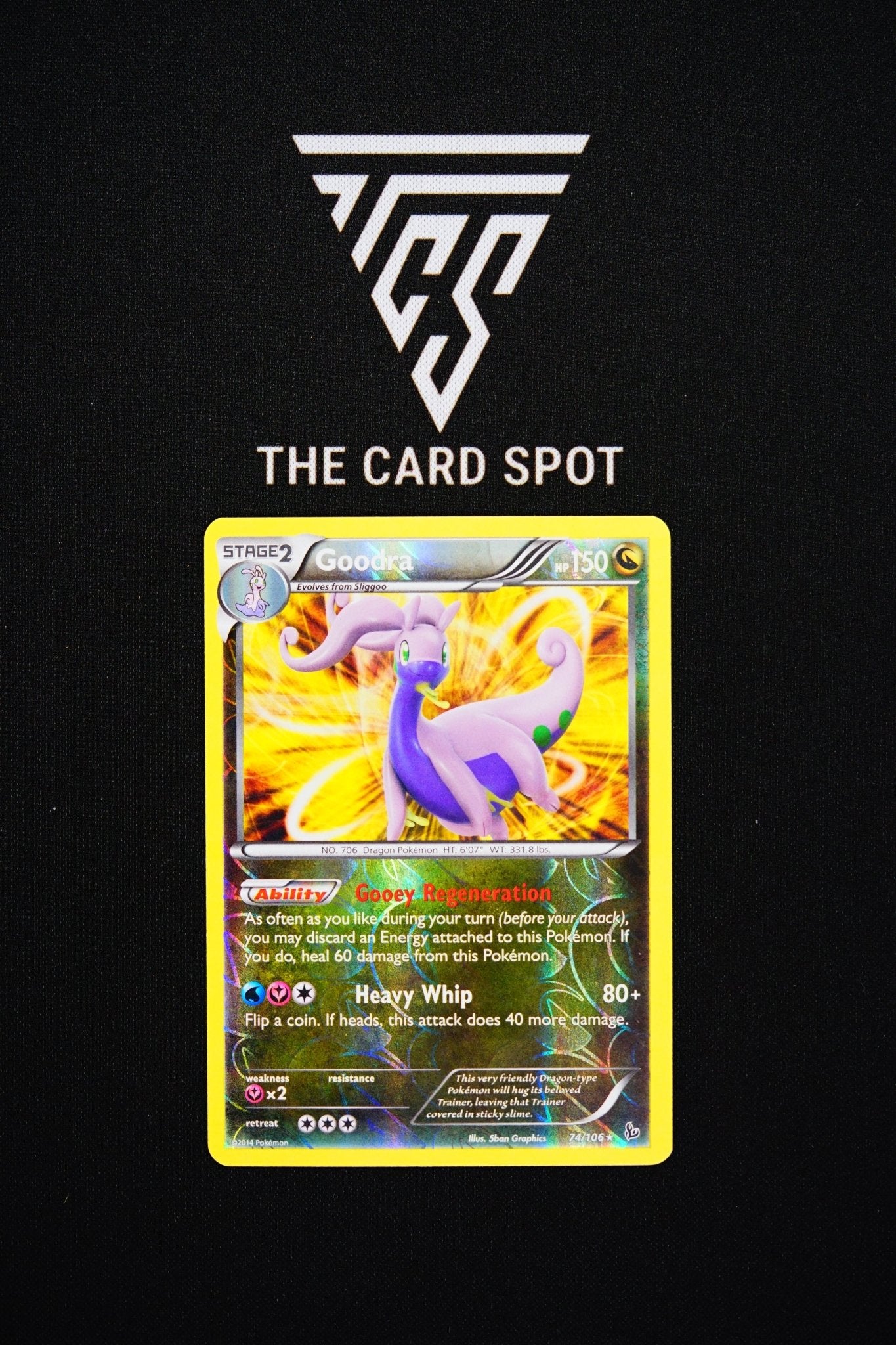 74/106 - Goodra Reverse Holo - Pokemon TCG - THE CARD SPOT PTY LTD.