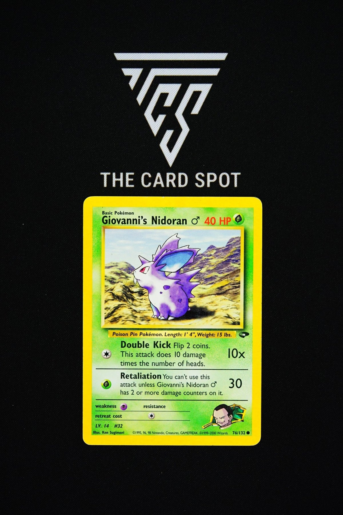 76/132 Giovanni's Nidoran [MP] - Pokemon TCG - THE CARD SPOT PTY LTD.