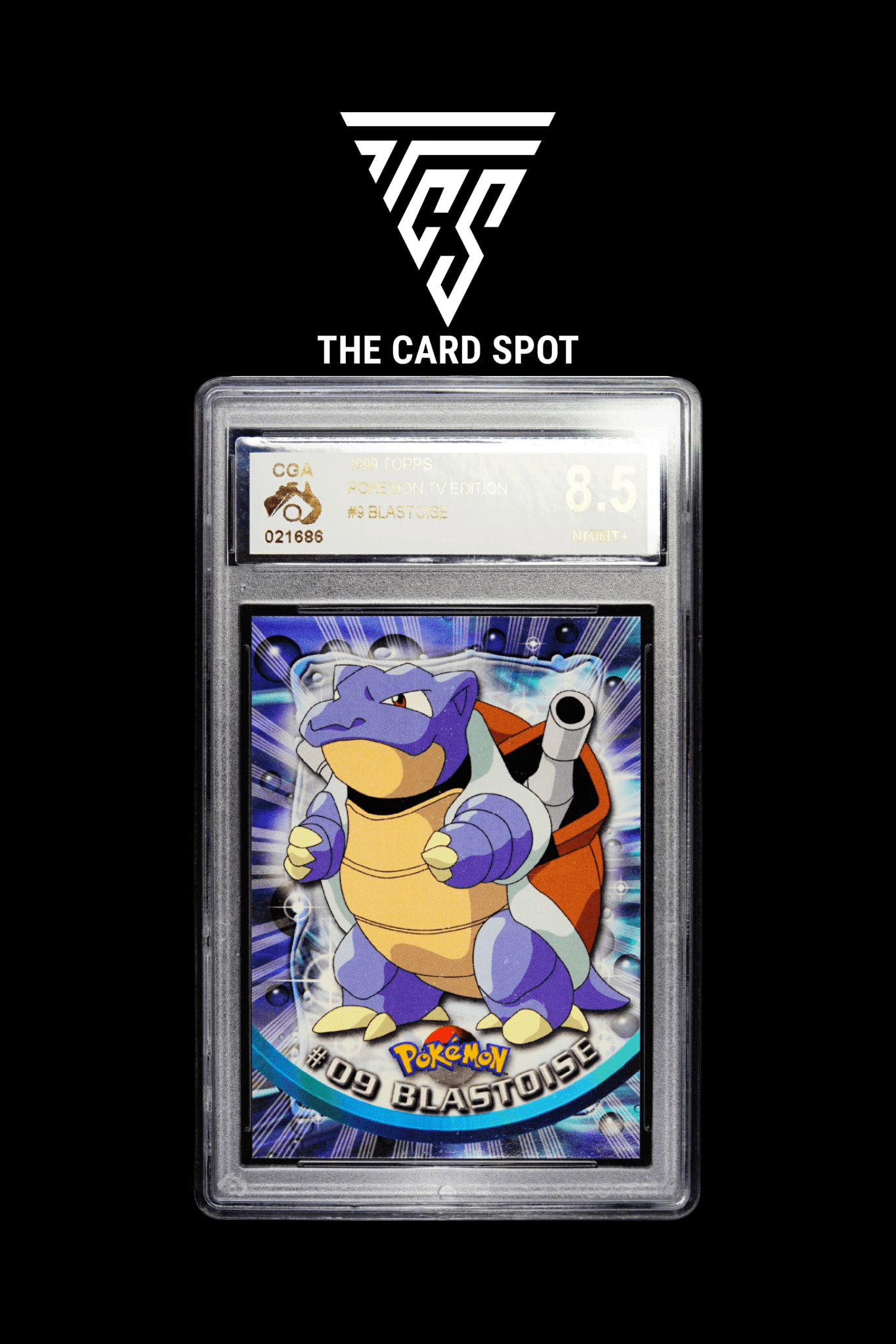 9 Blastoise TV Edition CGA 8.5 - Pokemon TCG - THE CARD SPOT PTY LTD.