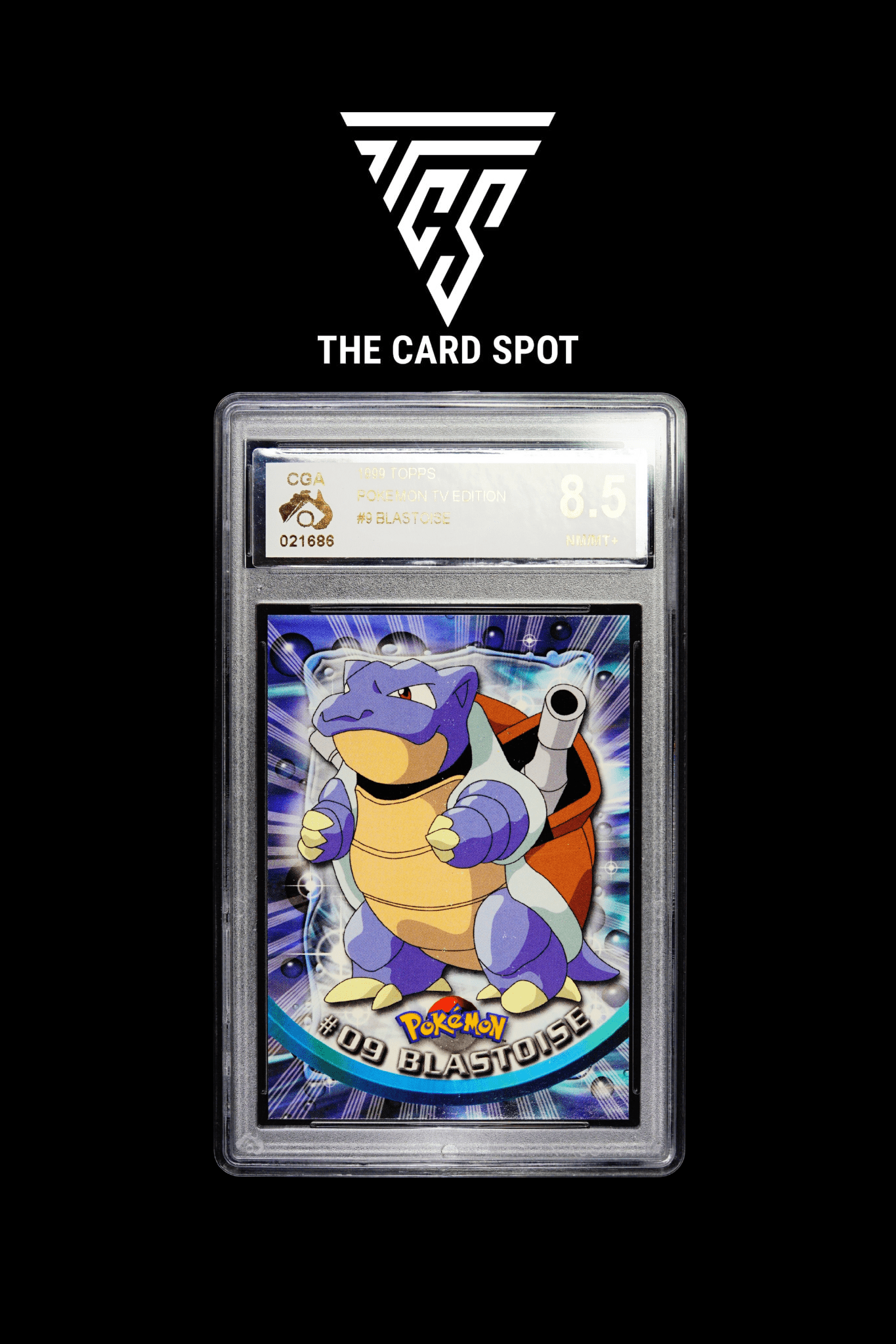 9 Blastoise TV Edition CGA 8.5 - Pokemon TCG - THE CARD SPOT PTY LTD.