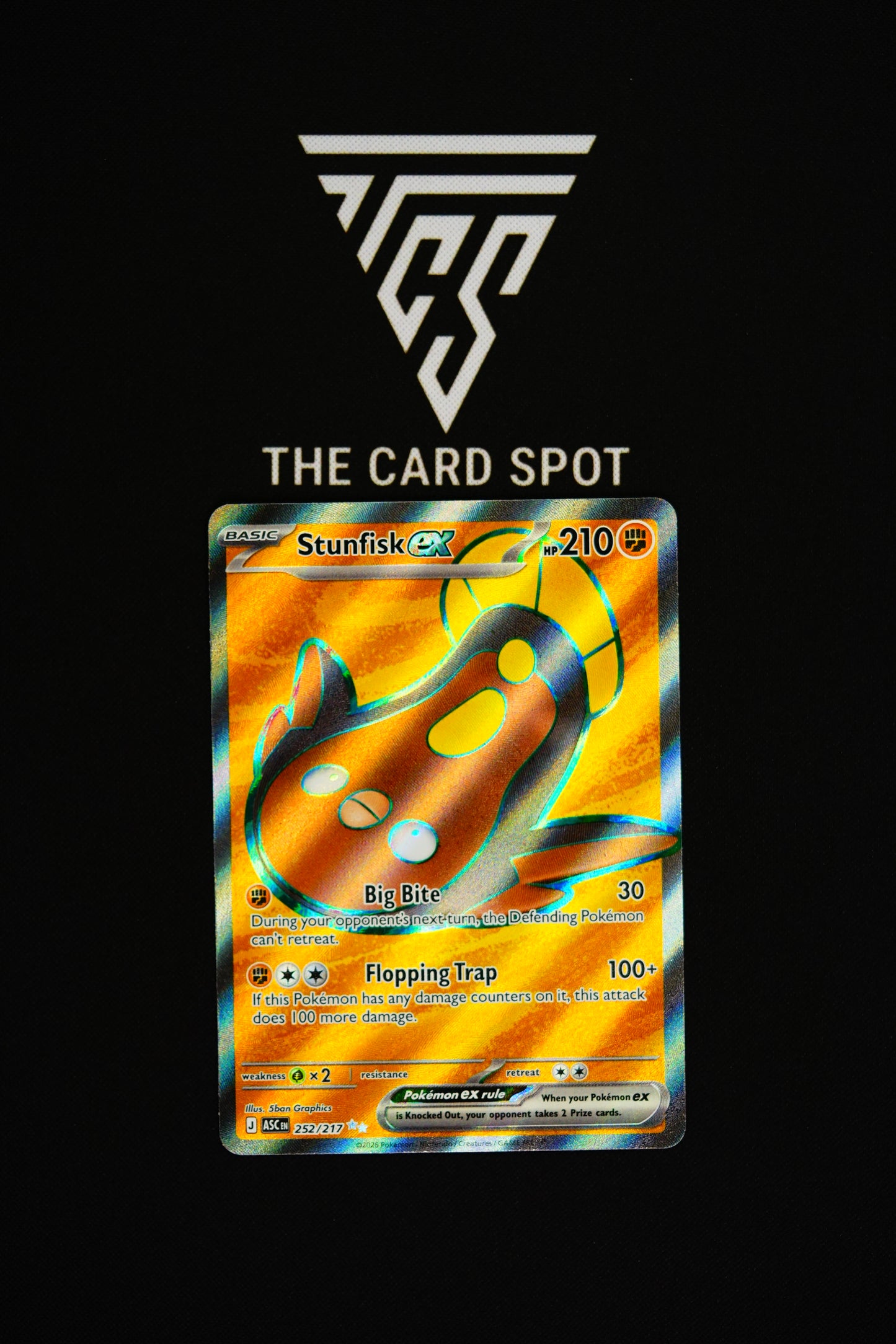 252/217 Stunfisk EX - Pokemon TCG