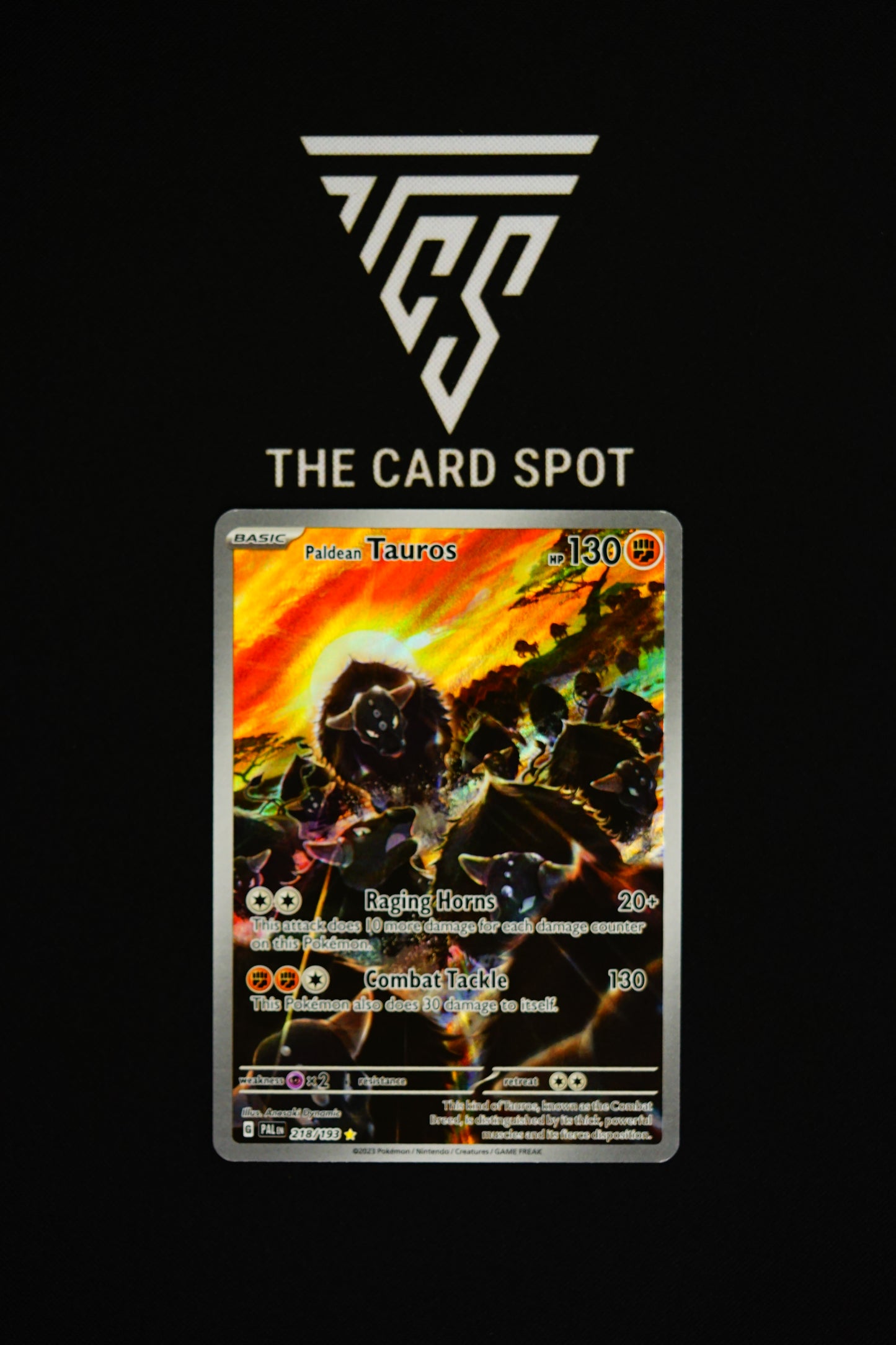 218/193 Paldean Tauros - Pokemon TCG