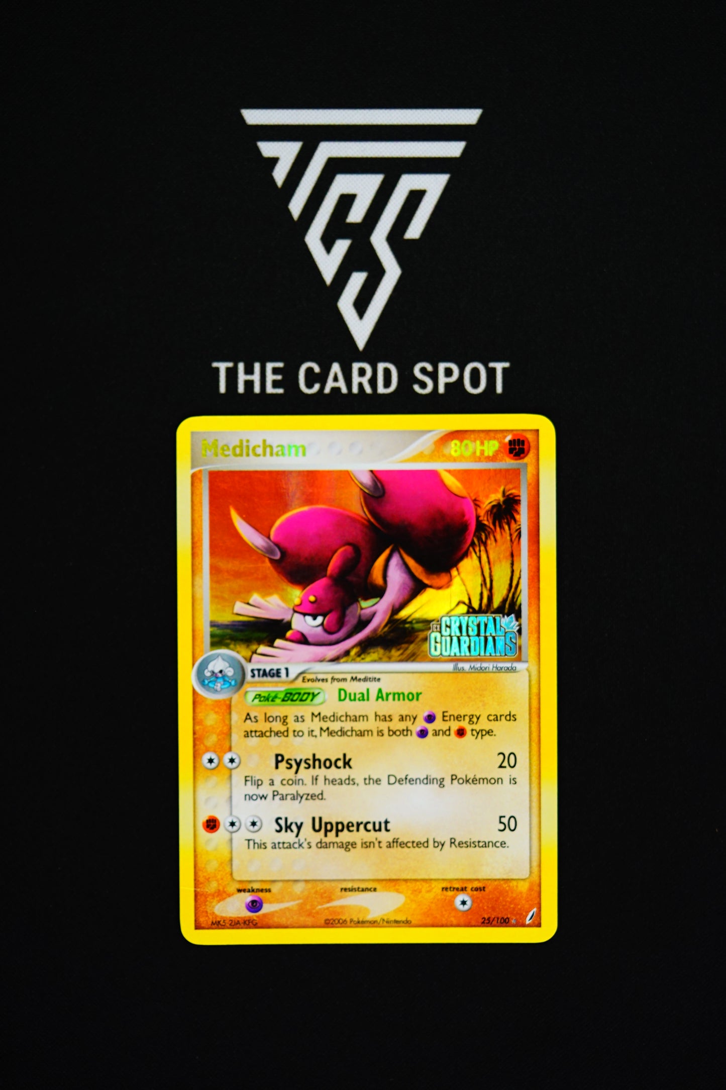 25/100 Medicham [CG Stamp] - Pokemon TCG