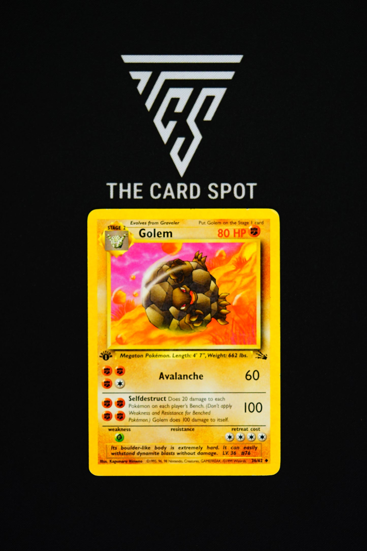 36/62 Golem - Pokemon TCG