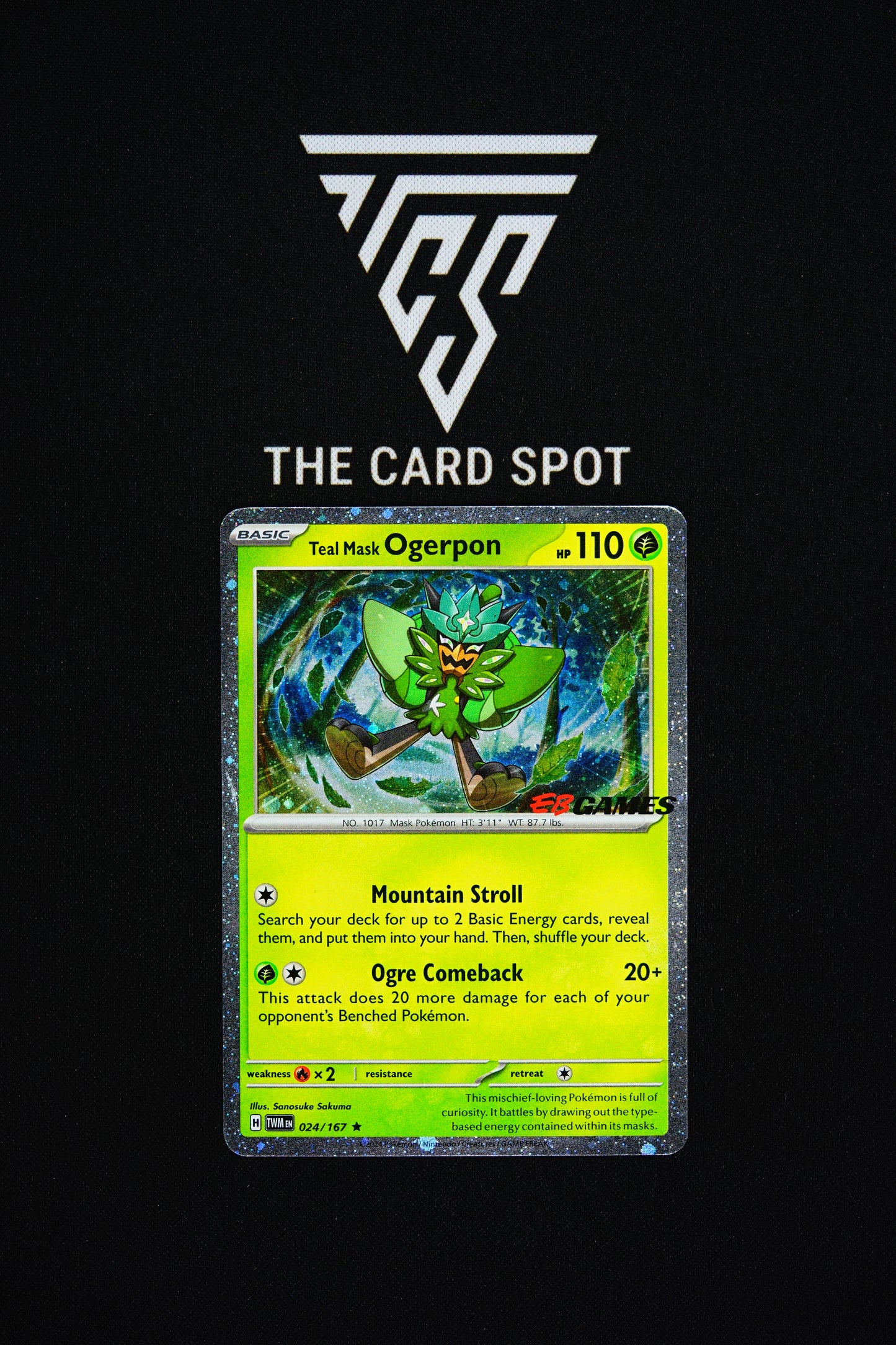 024/167 Teal Mask Ogerpon EB Games - Pokemon TCG