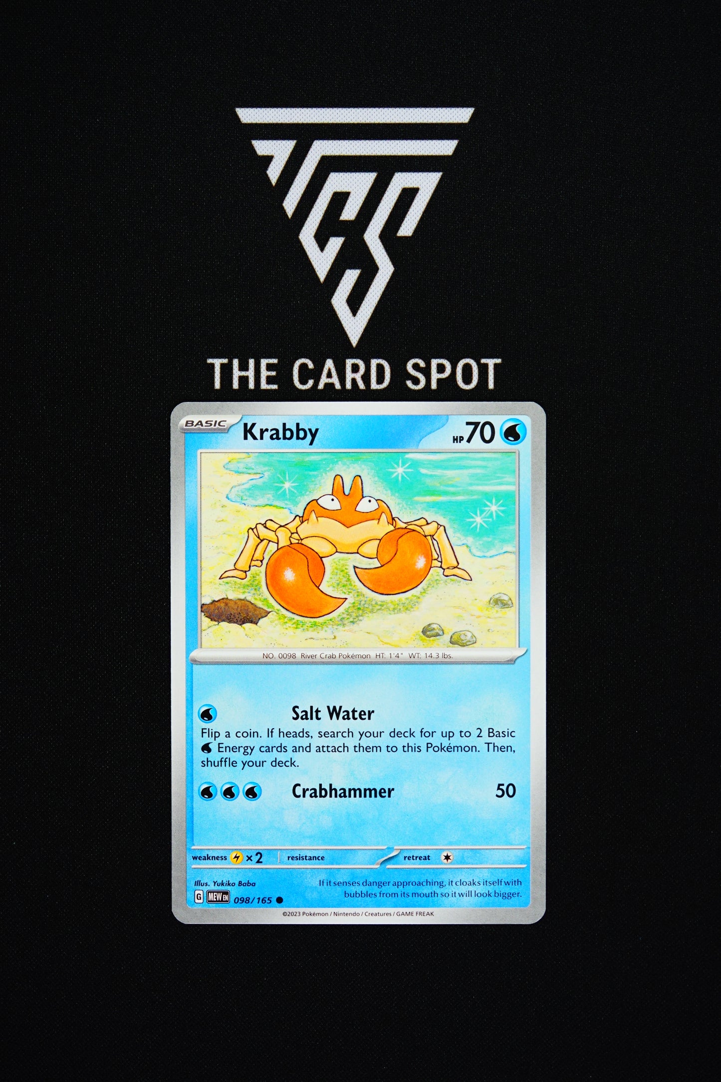 098/165 Krabby - Pokemon TCG