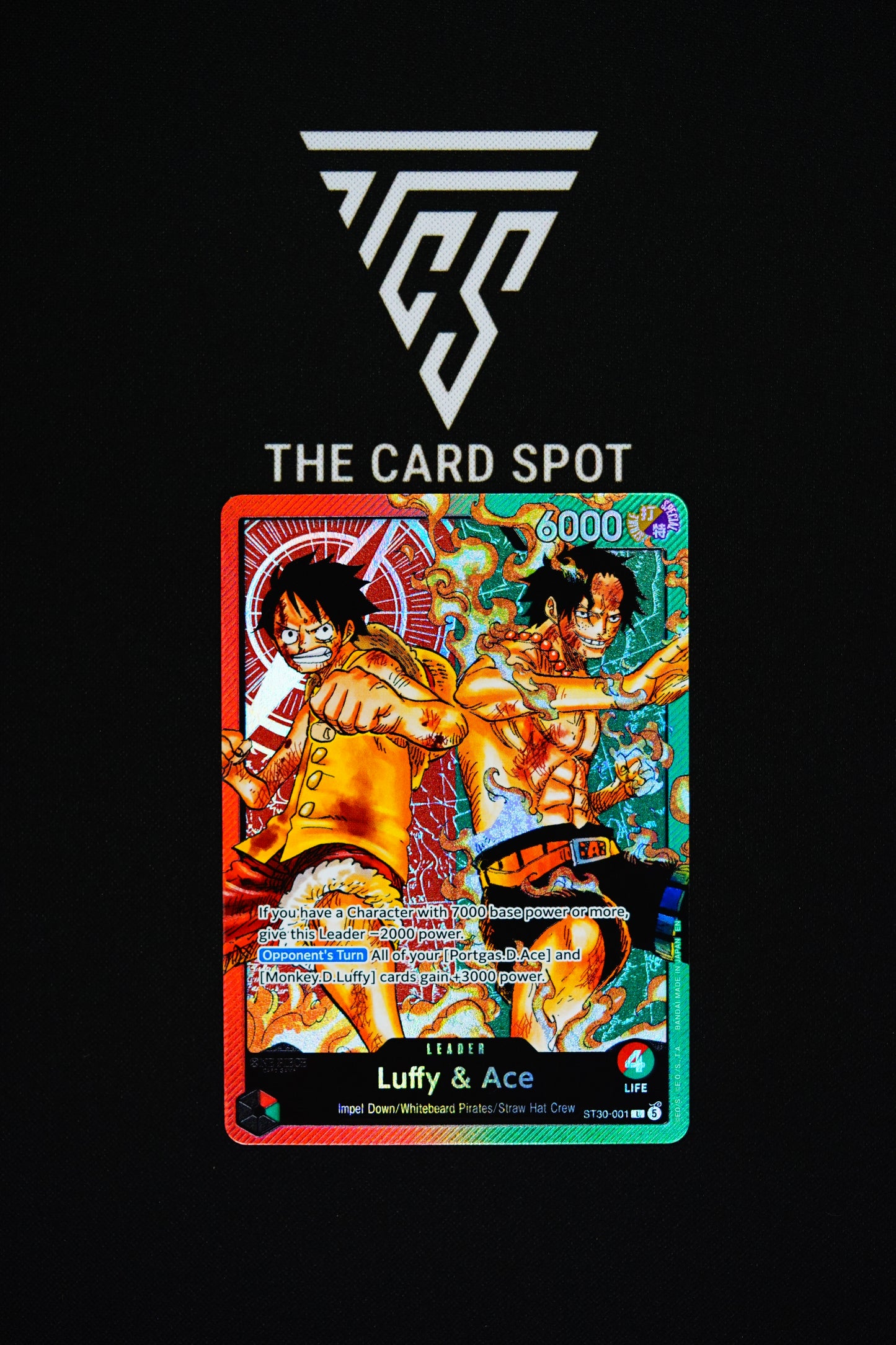 ST30-001 Luffy & Ace Leader - One Piece TCG