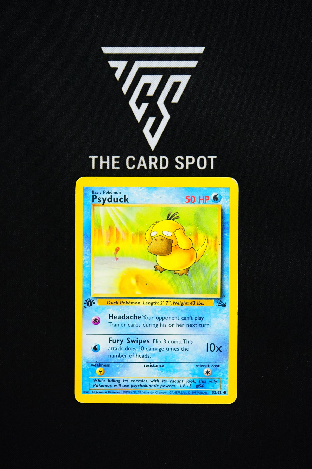 53/62 Psyduck 1st Ed - Pokemon TCG