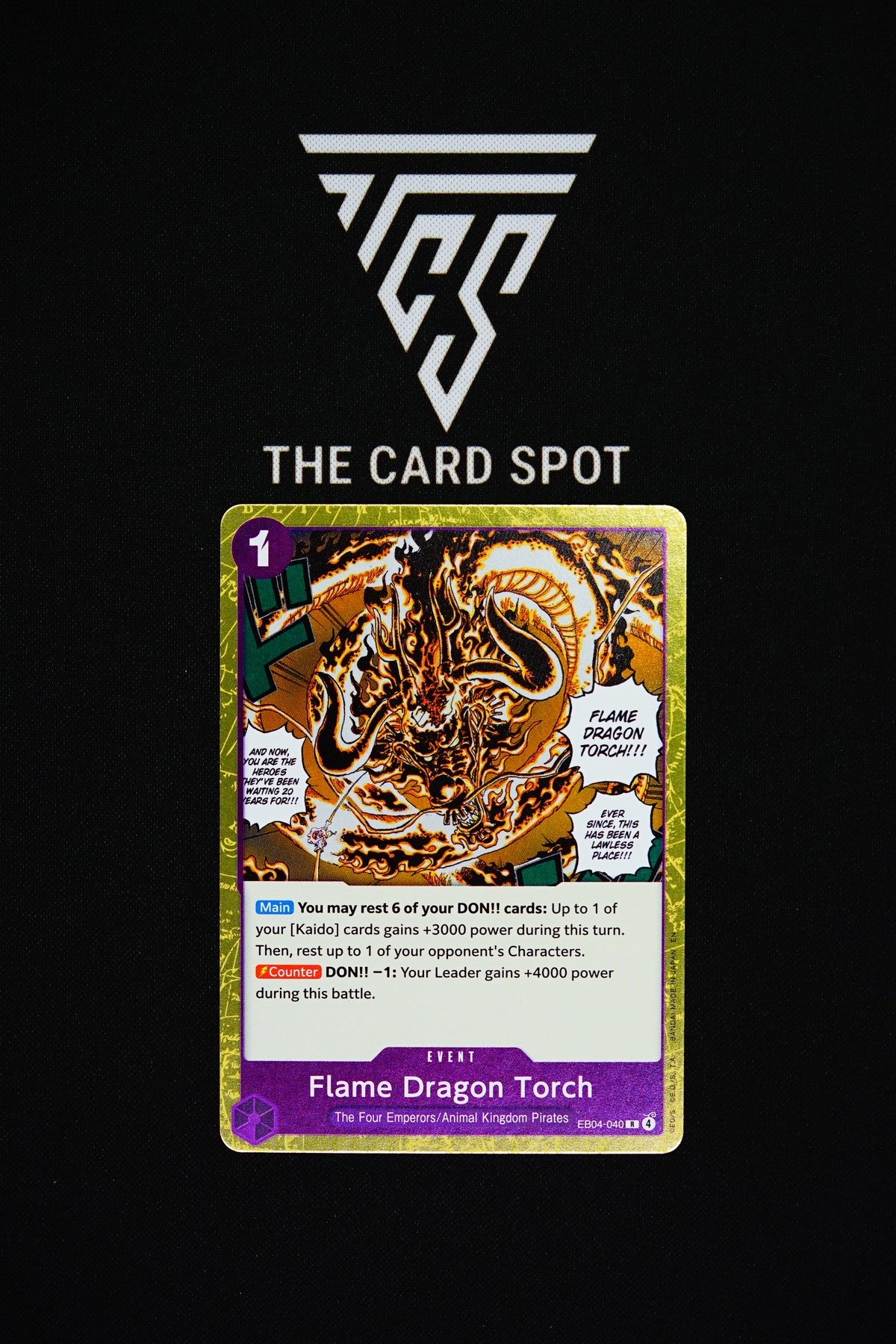 EB04-040 Flame Dragon Torch - One Piece TCG